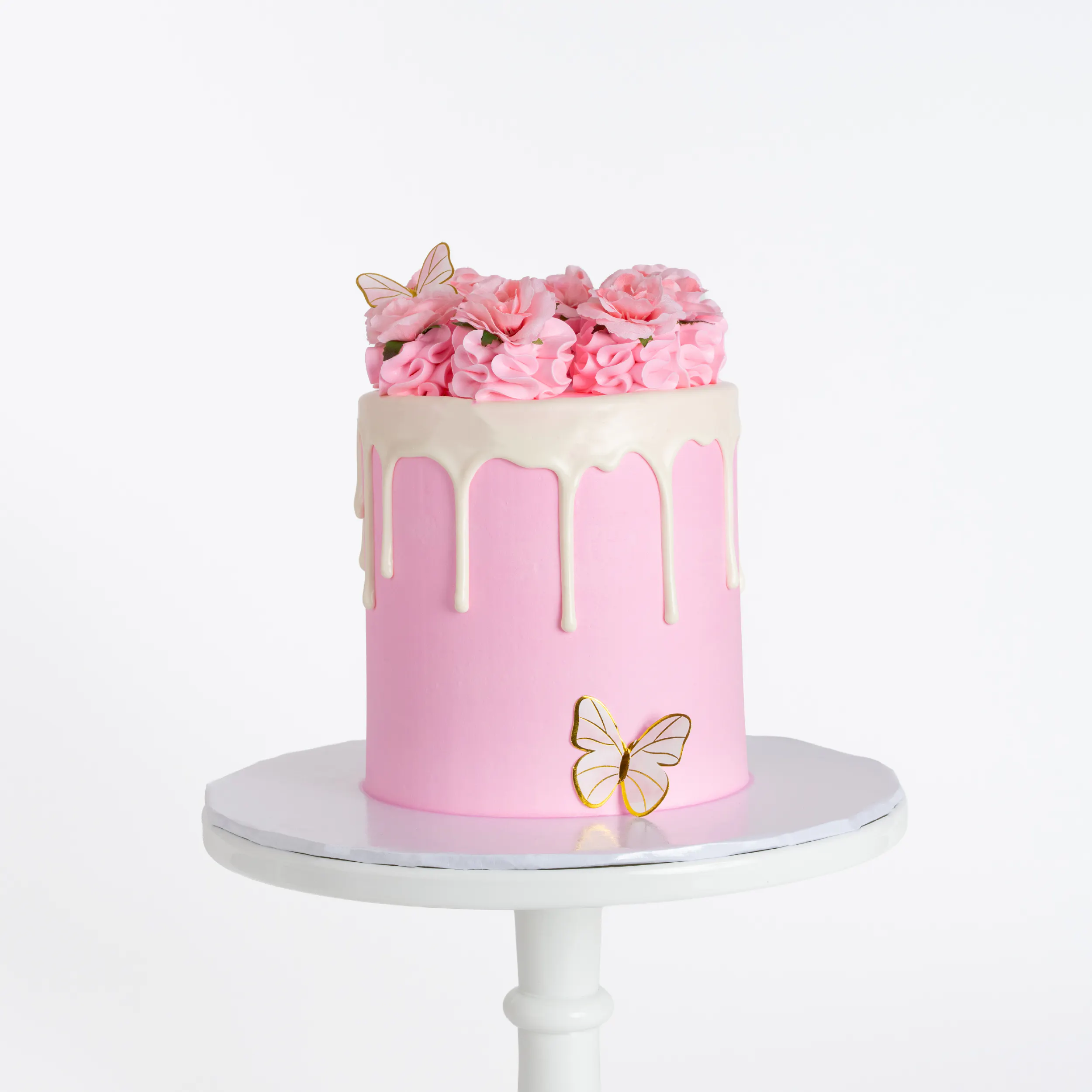 Pink Rose Bouquet Cake by Sweet E's Bake Shop