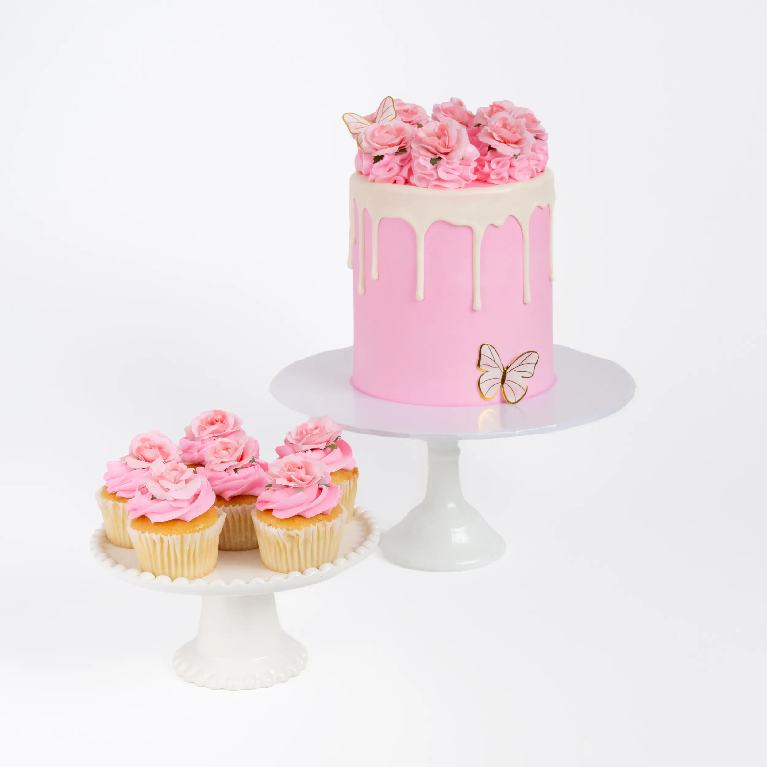 Pink Rose Bouquet Cake by Sweet E's Bake Shop - Alternate image 3