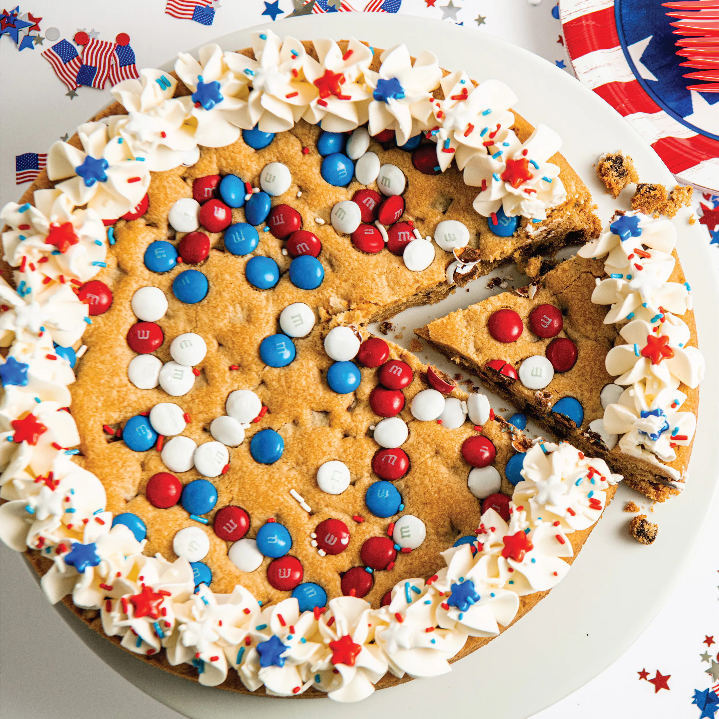 July 4th Cookie Cake by Sweet E's Bake Shop
