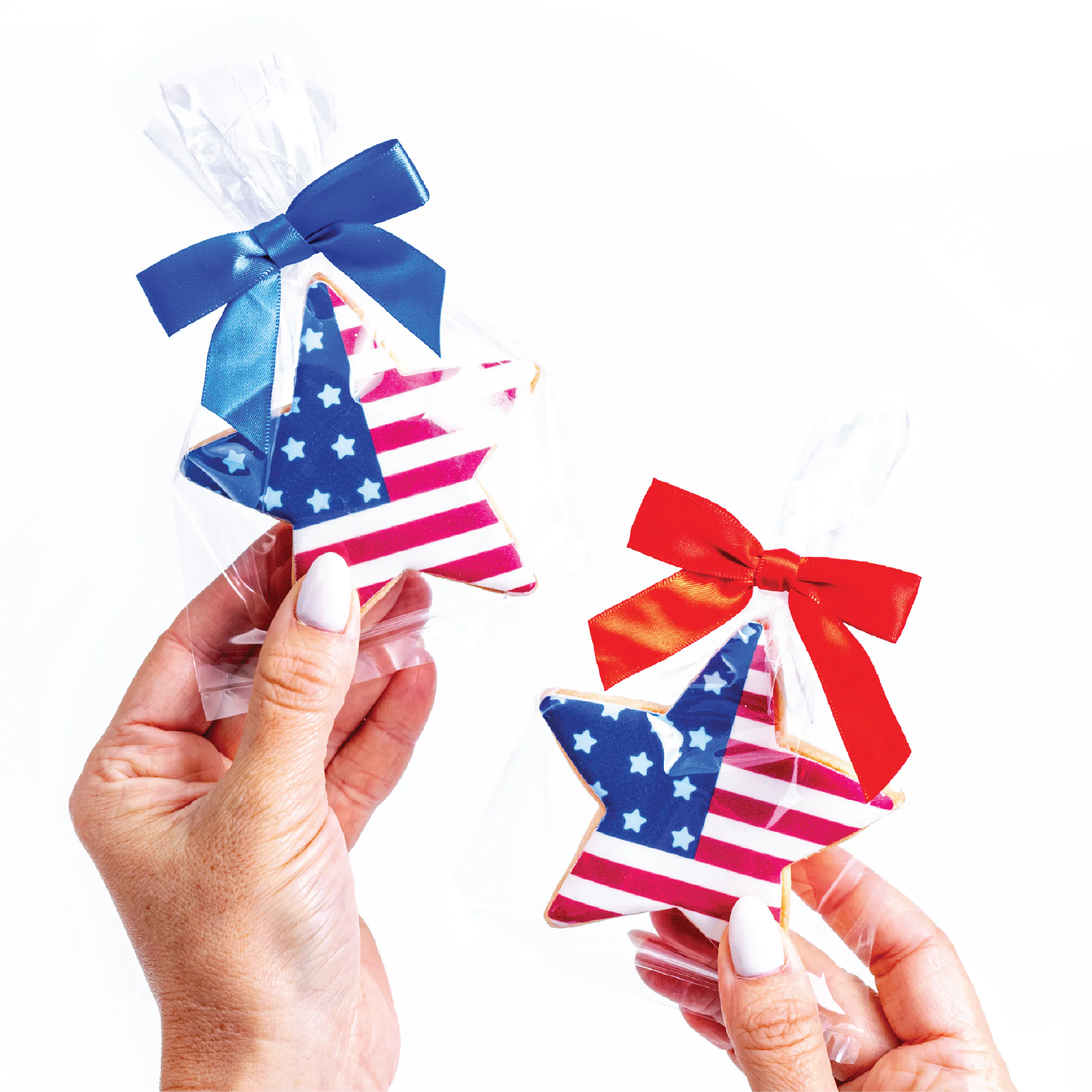 July 4th Flag Star Shortbread Cookies - 6 Pack by Sweet E's Bake Shop - Alternate image 3