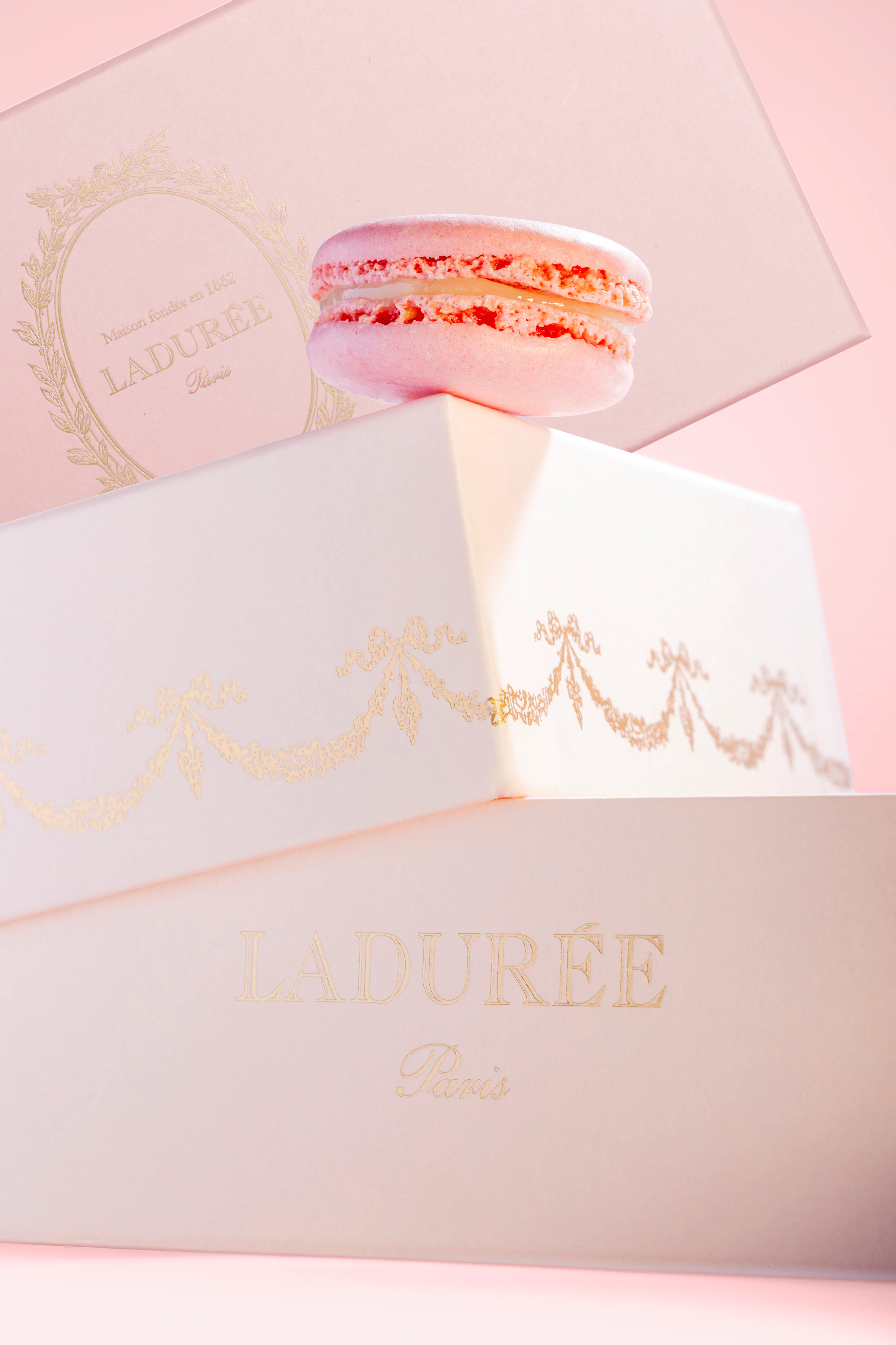Macarons + Candied Lemon Chocolate Gift Box by Ladurée Paris - Alternate image 2