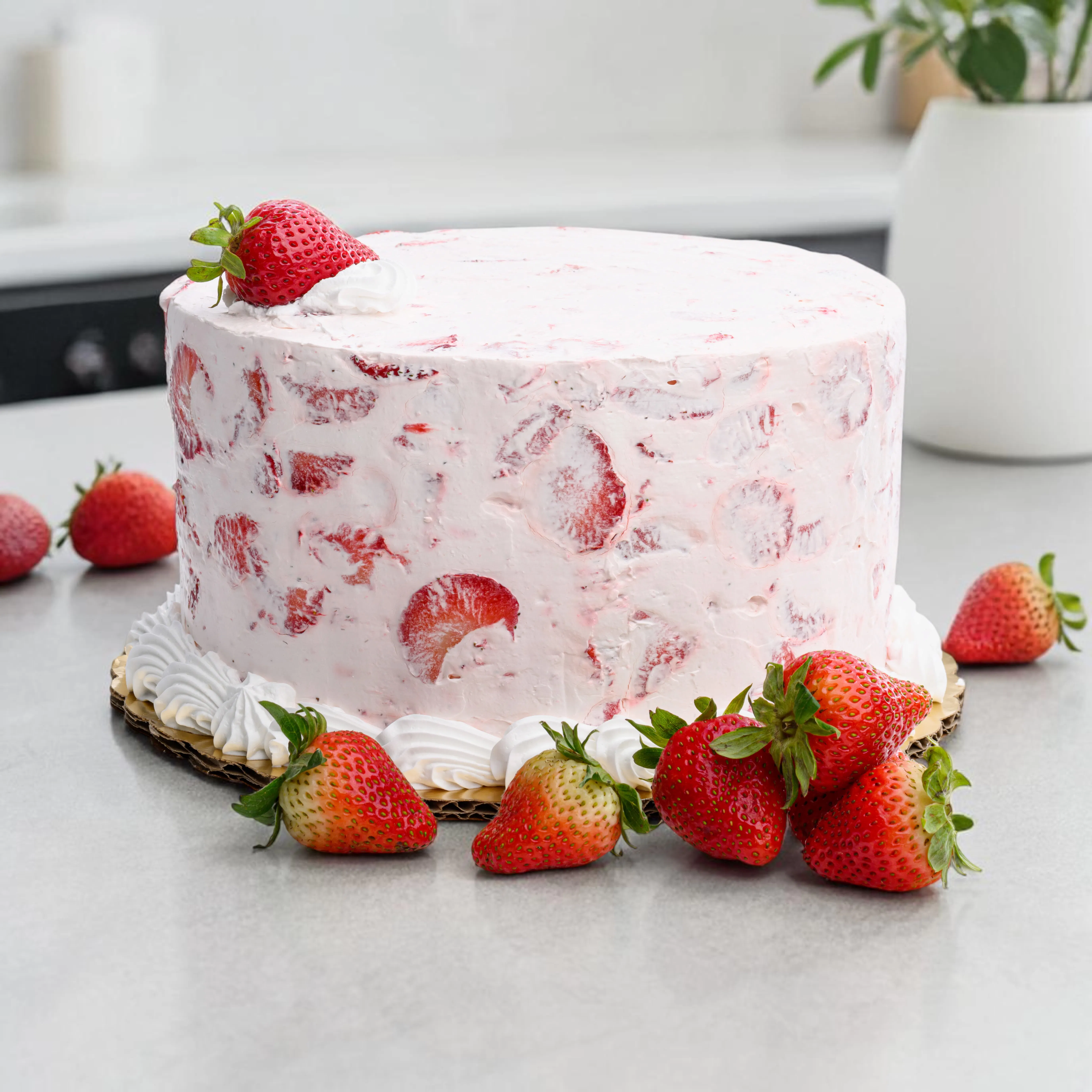 Fresh Strawberry Cake by The Ambrosia Bakery