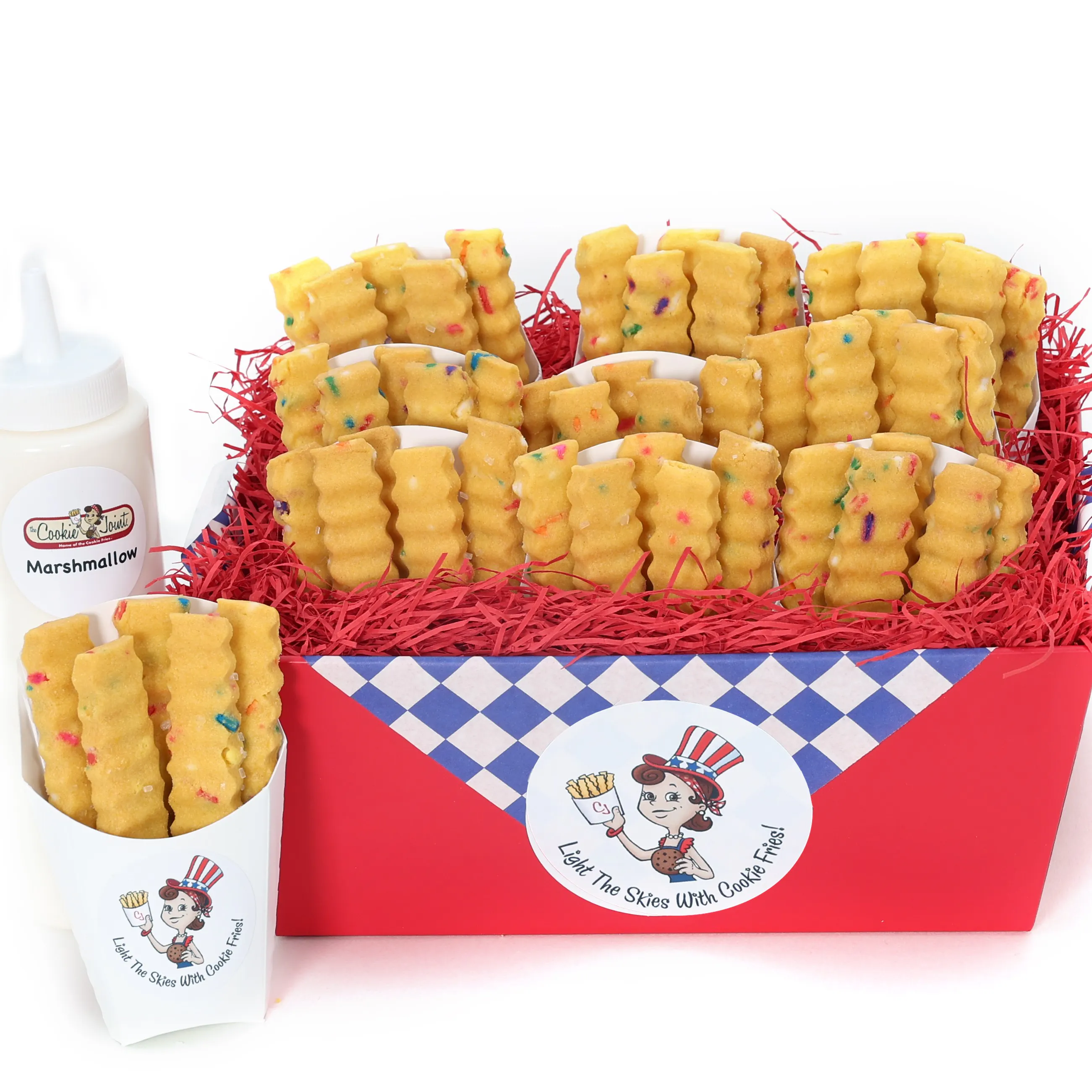 July 4th Cookie Fries Gift Basket by The Cookie Joint