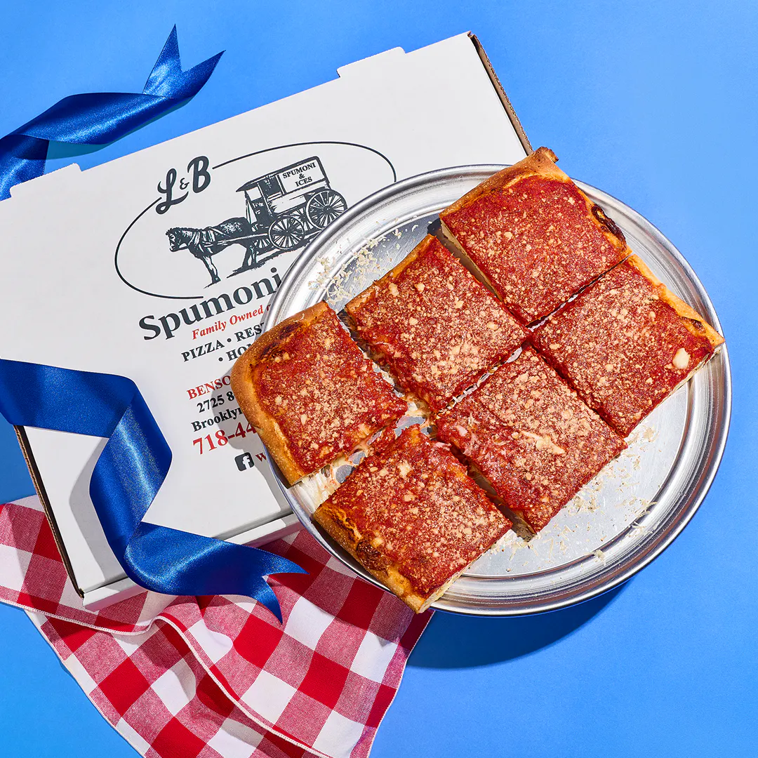 Sicilian Pizza - 2 Pack by L&B Spumoni Gardens | Goldbelly