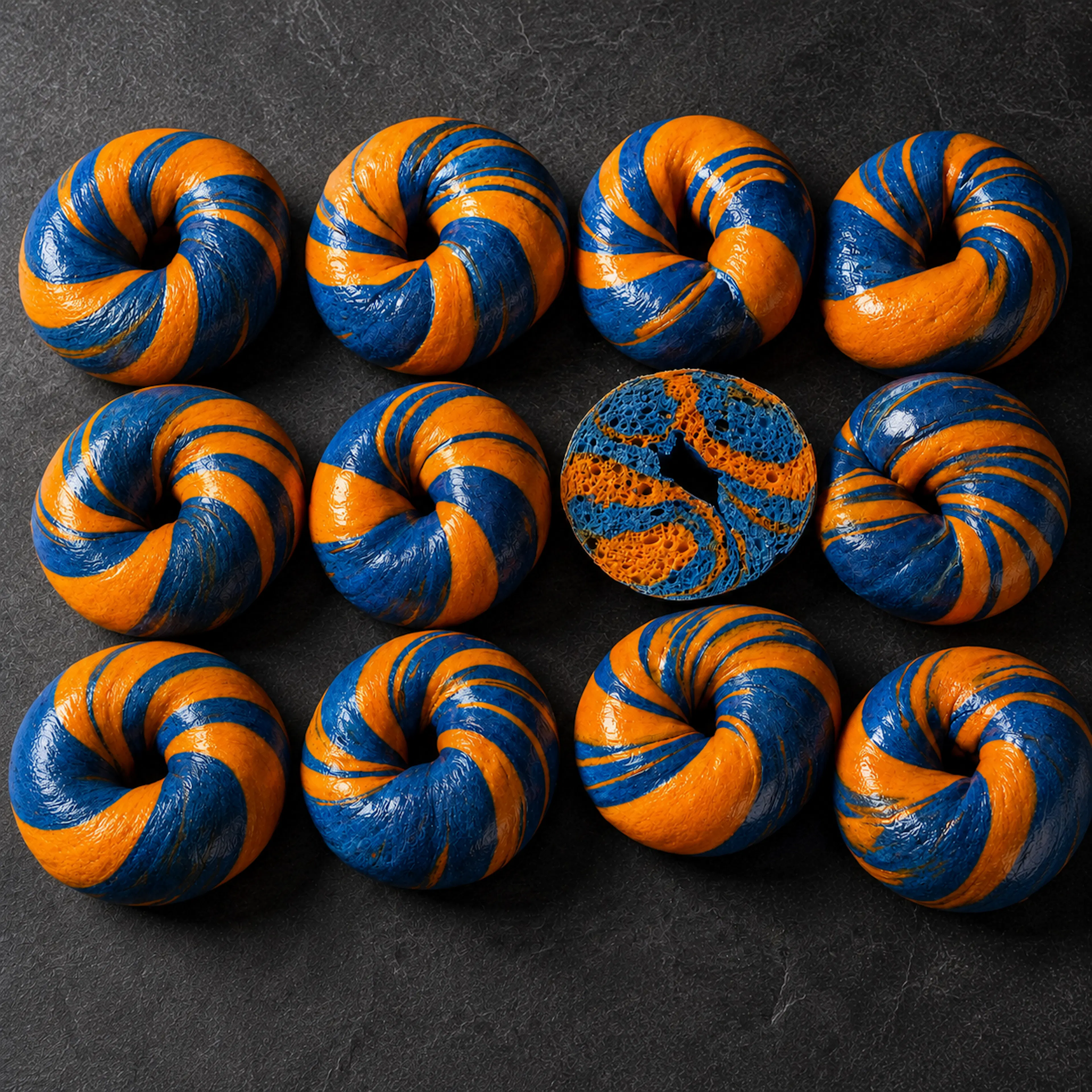 Blue & Orange Bagel Dozen by The Bagel Nook - Alternate image 1