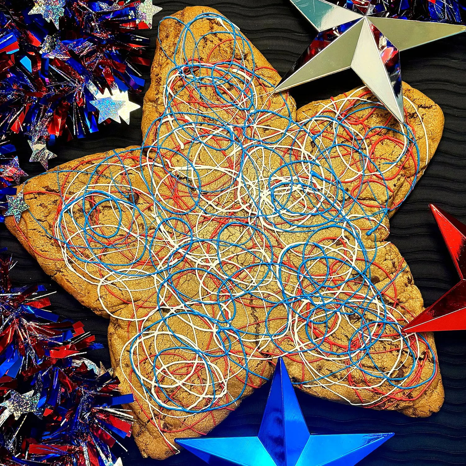 Giant 5-lb Patriotic Cookie by T-Rex Cookie Company - Alternate image 3