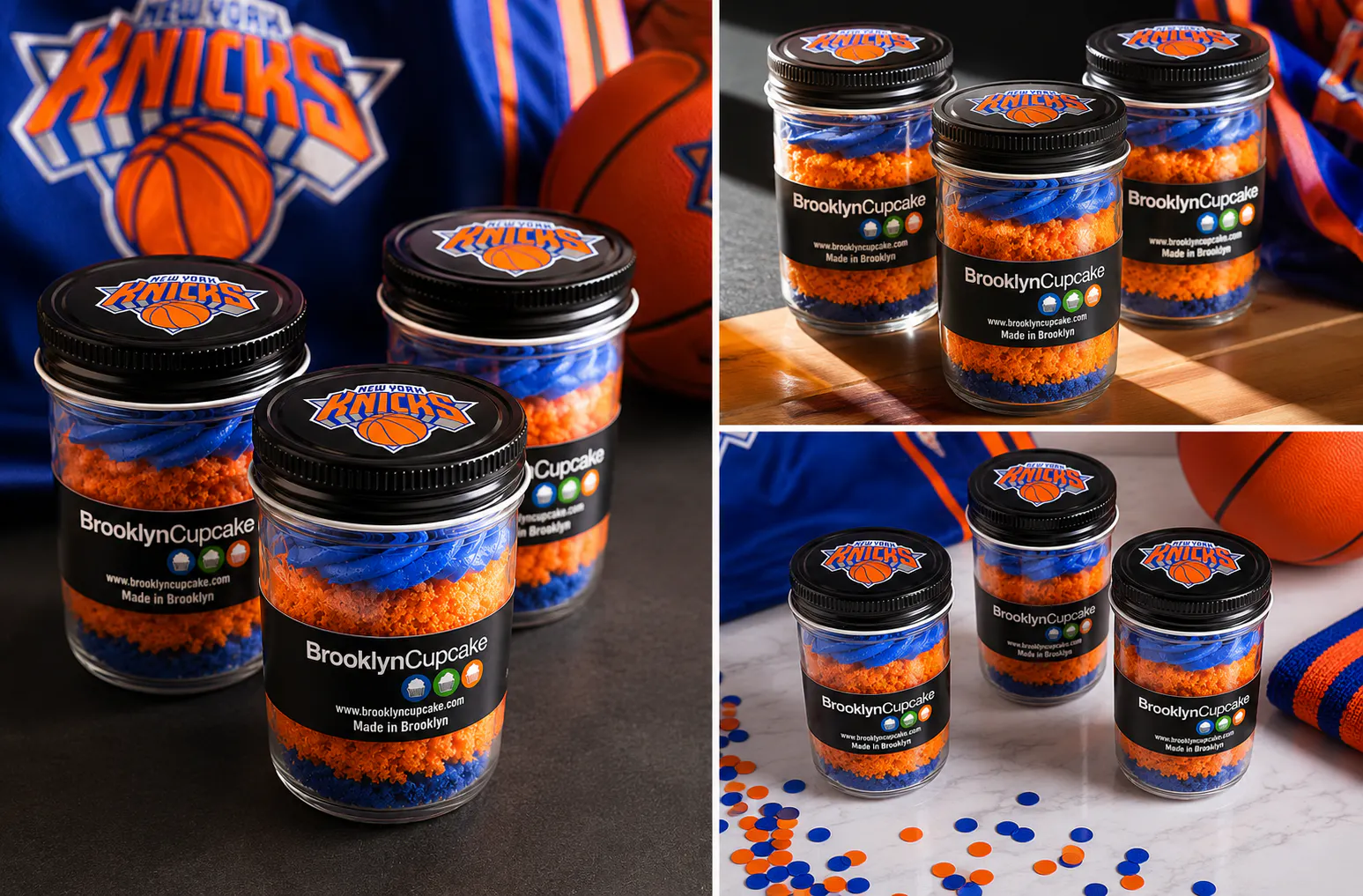 Blue & Orange Cake Jars by Brooklyn Cupcake - Alternate image 2