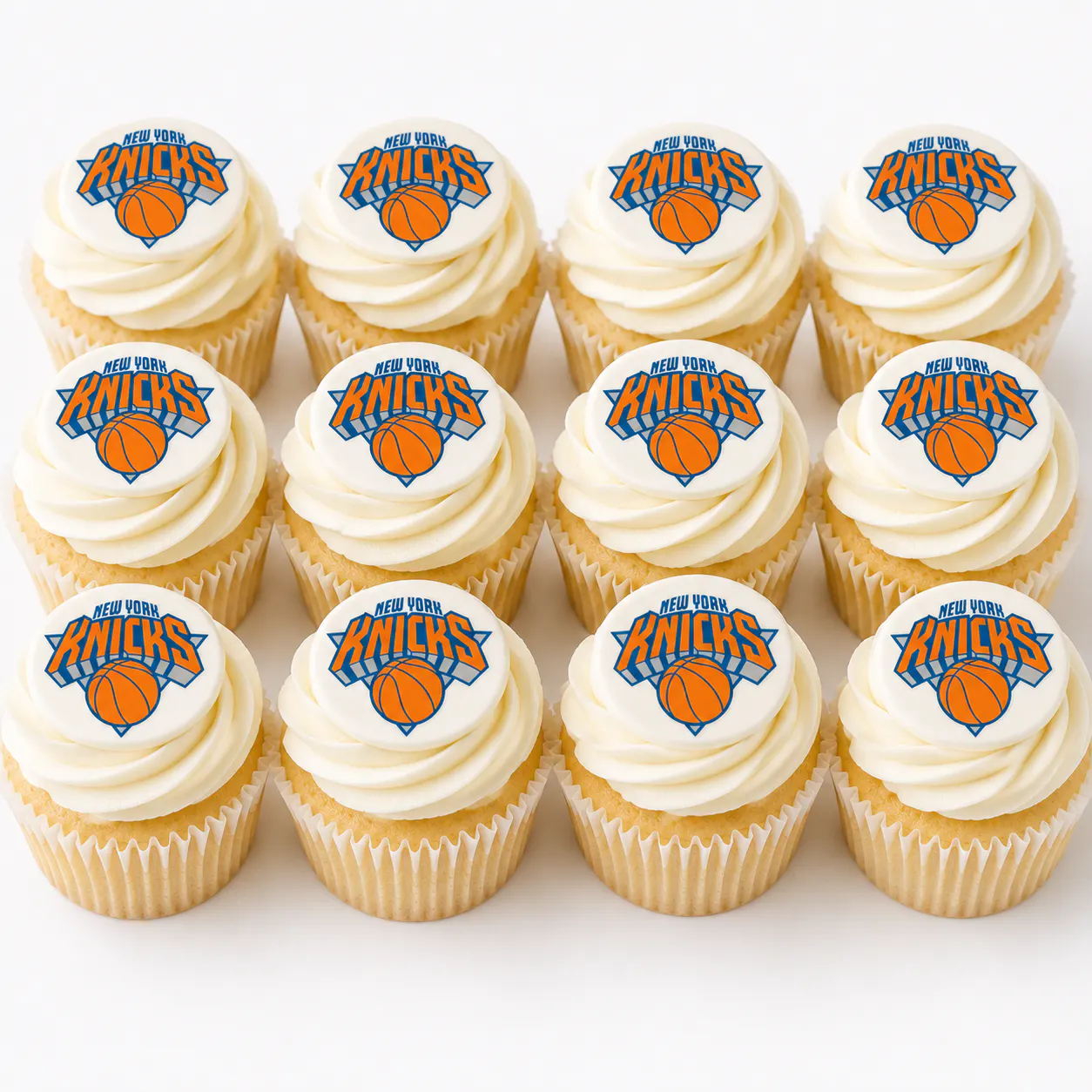 Knicks Playoff Vanilla Cupcakes by Elegant Desserts