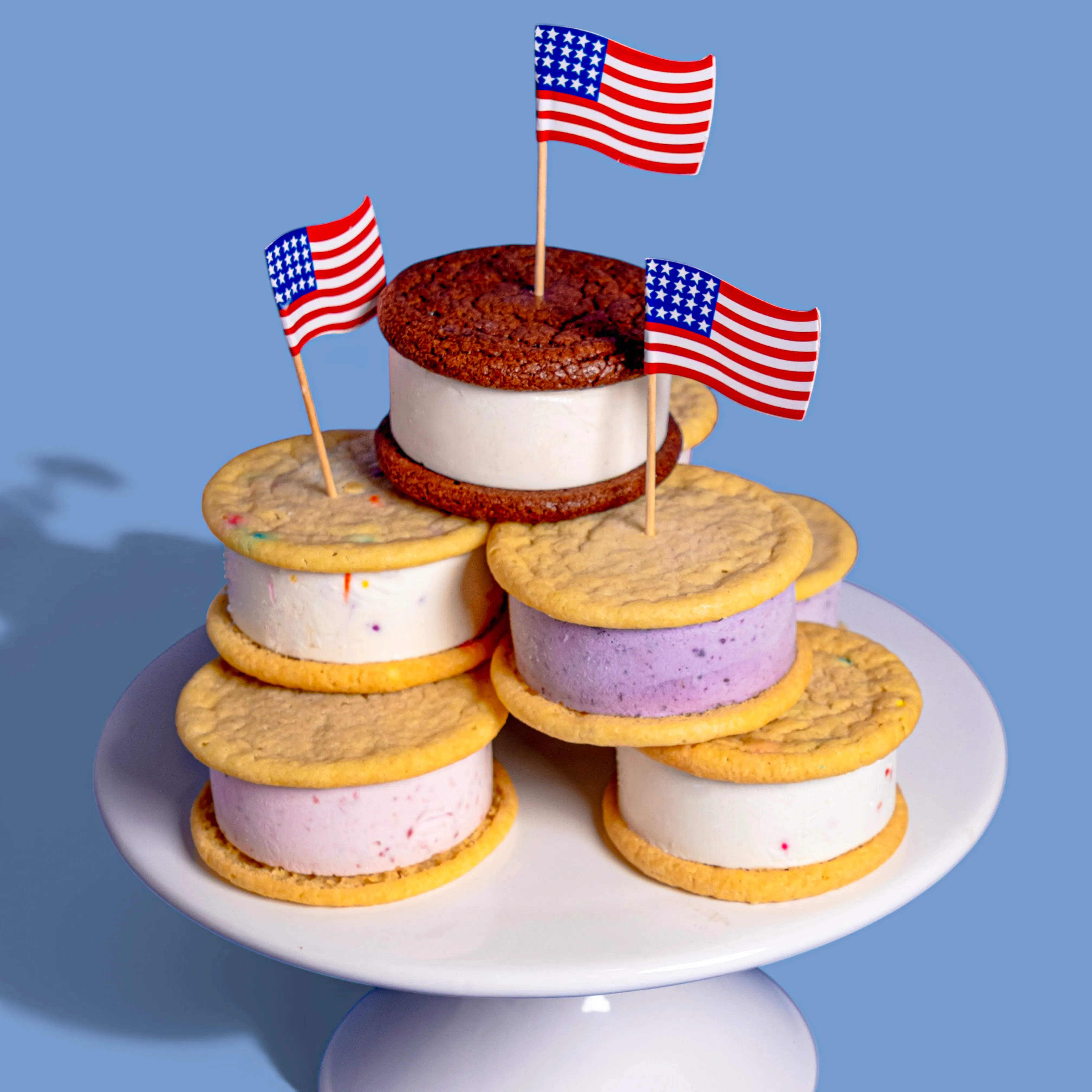 Freedom Ice Cream Sandwich Collection - 8 Pack by Nye's Cream Sandwiches - Alternate image 2