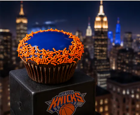 Knicks Basketball Classic Cupcakes - 12 Pack by Crumbs Bakeshop - Alternate image 2