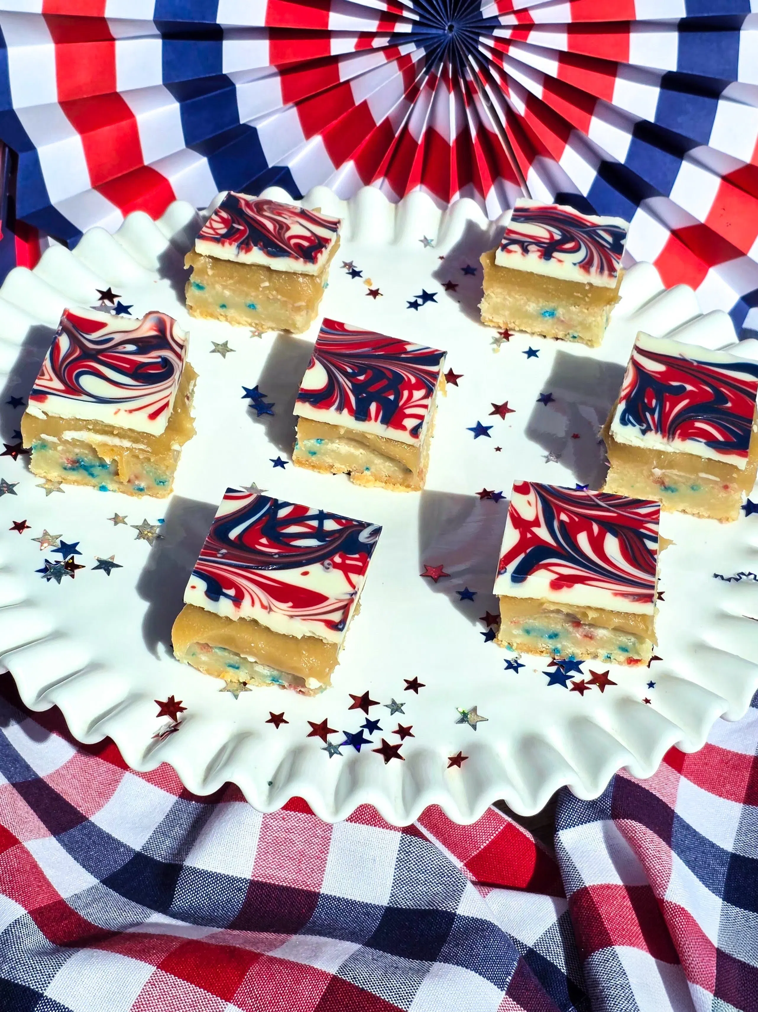 America's 250th Birthday Red, White, & Blue Millionaires Shortbread Tray by Shortbread Society - Alternate image 3