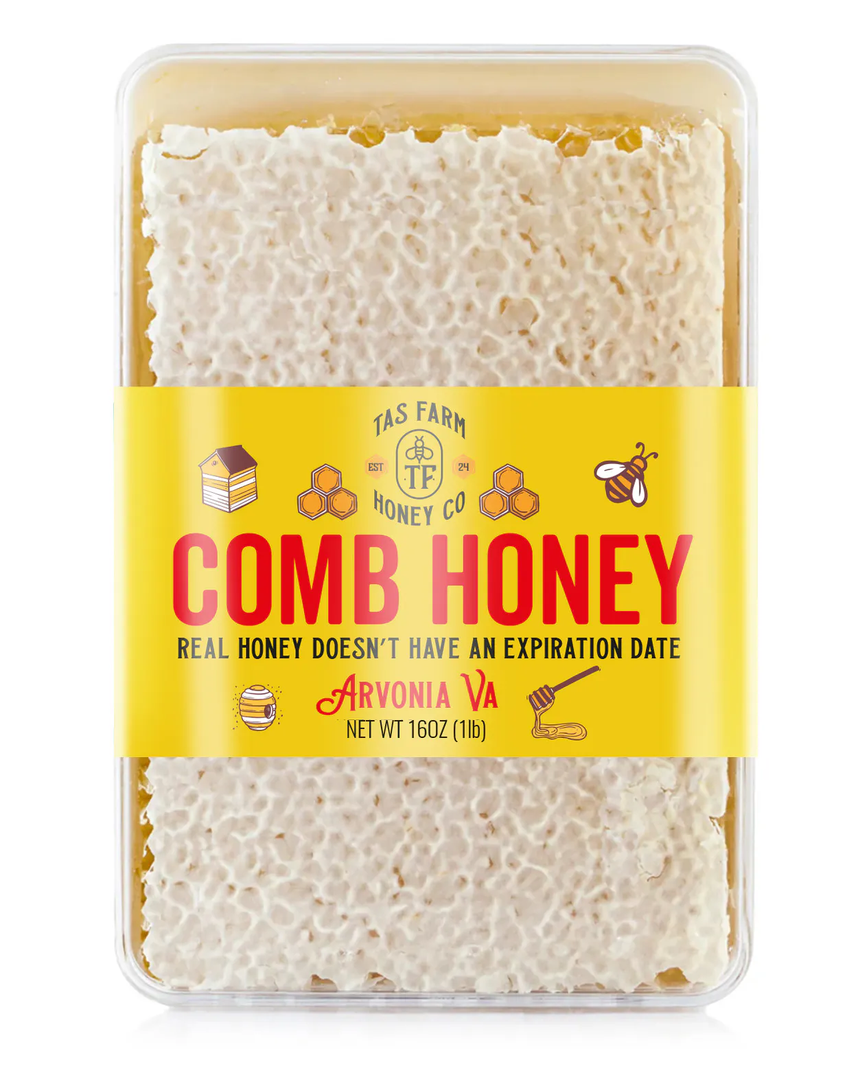 Natural Raw & Real Honey Comb by Tas Farm Honey Co.