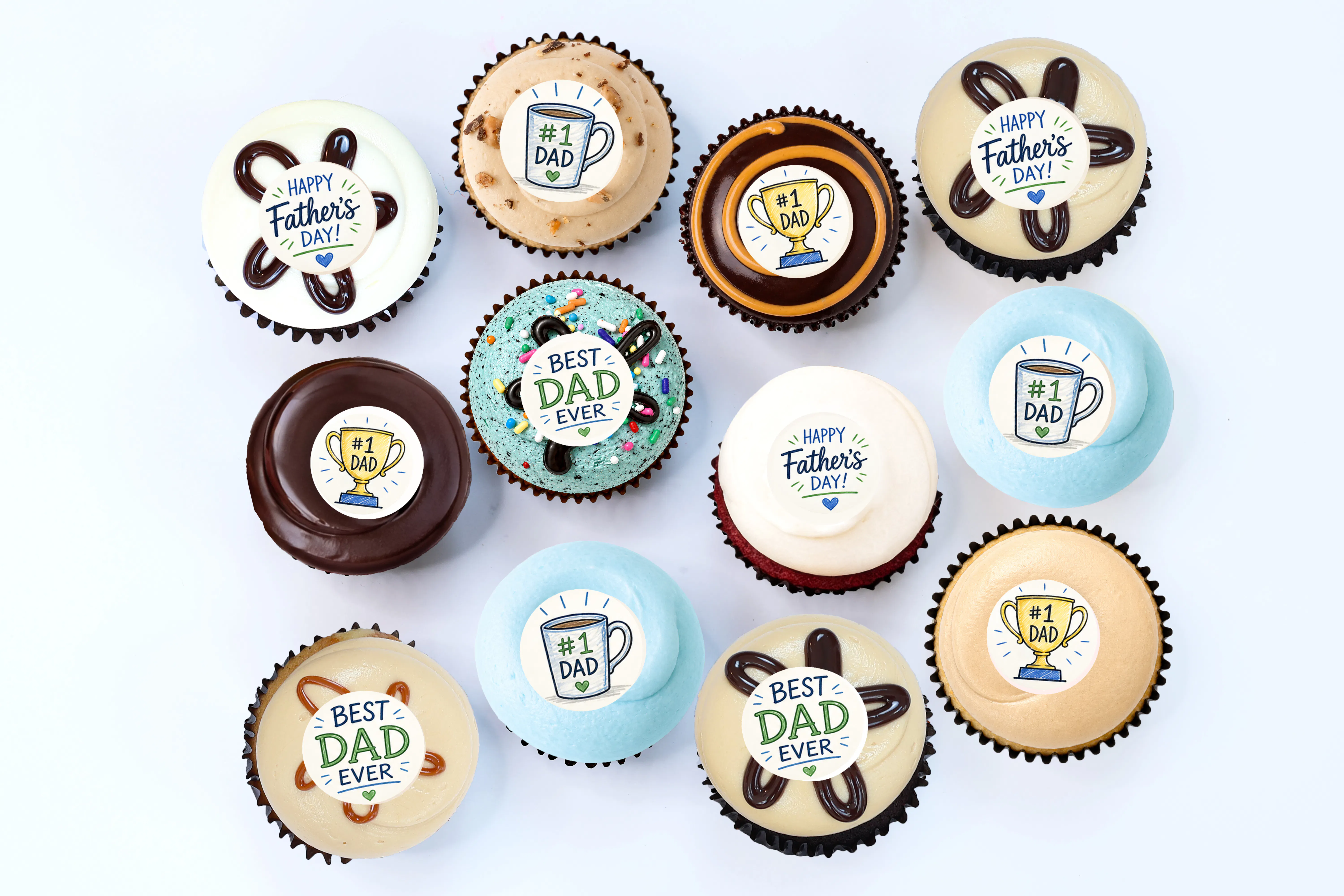 Father's Day Cupcake Dozen by Georgetown Cupcake