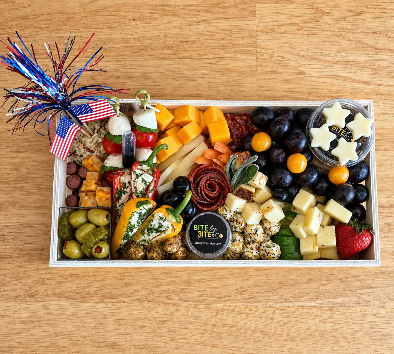Patriotic Charcuterie Board by Bite by Bite & Co
