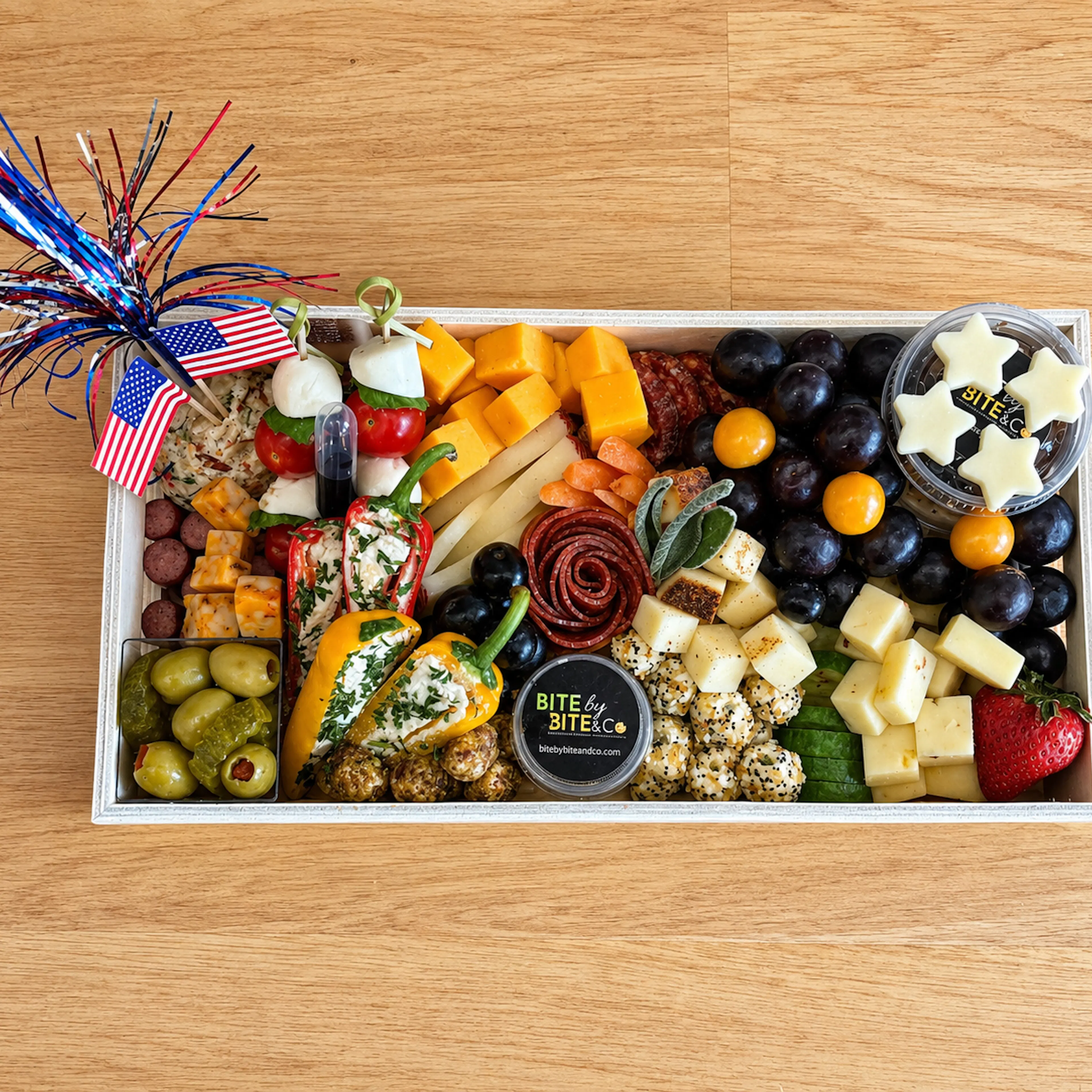 Patriotic Charcuterie Board by Bite by Bite & Co