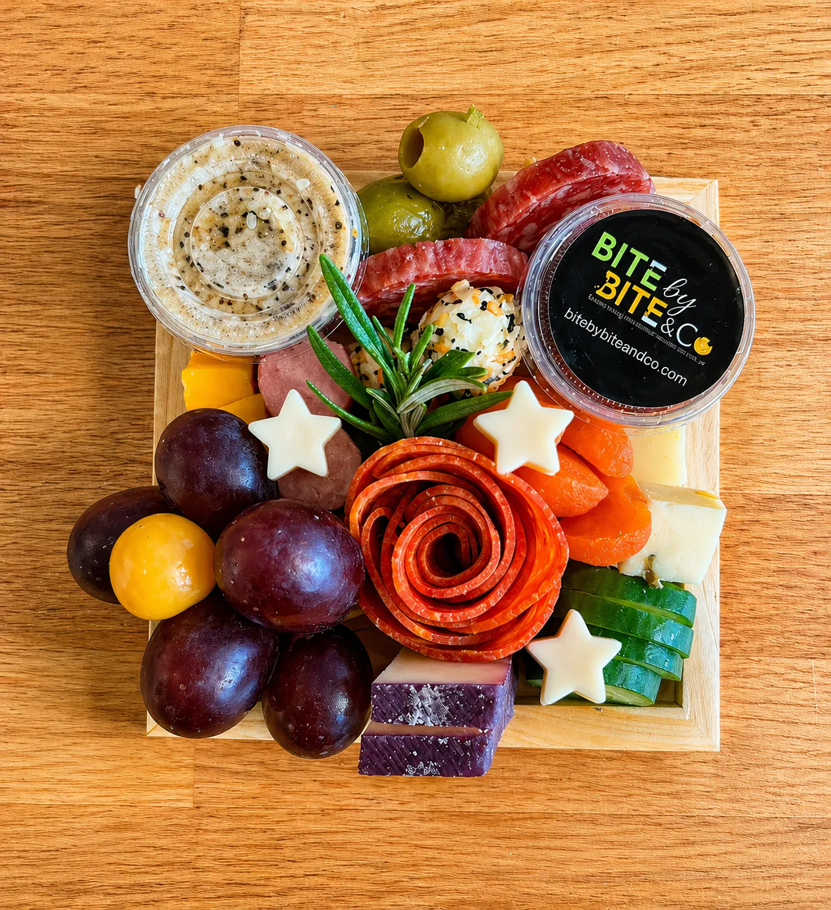 Patriotic Mini Charcuterie Board by Bite by Bite & Co