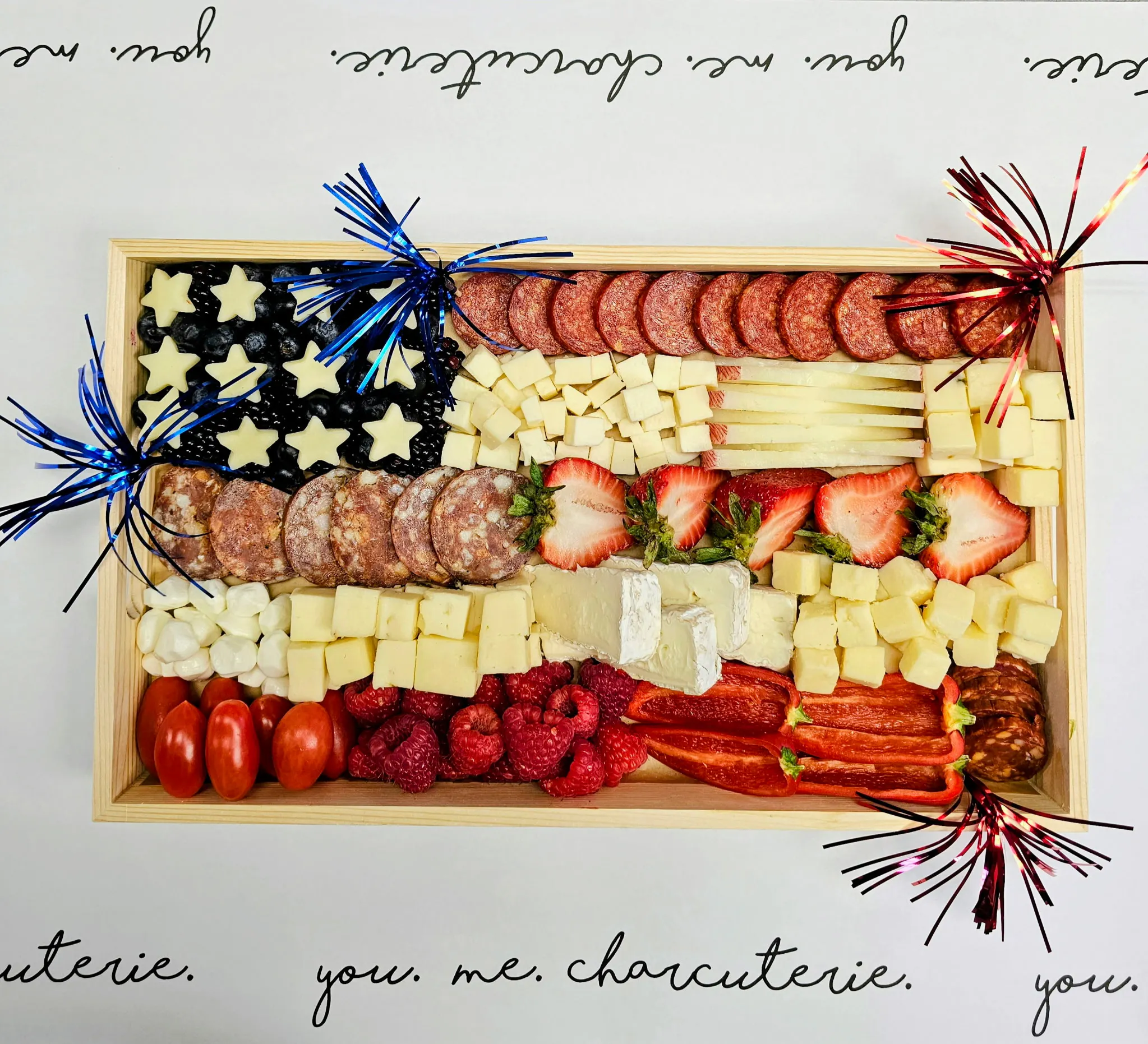 American Flag Charcuterie Board by Bite by Bite & Co