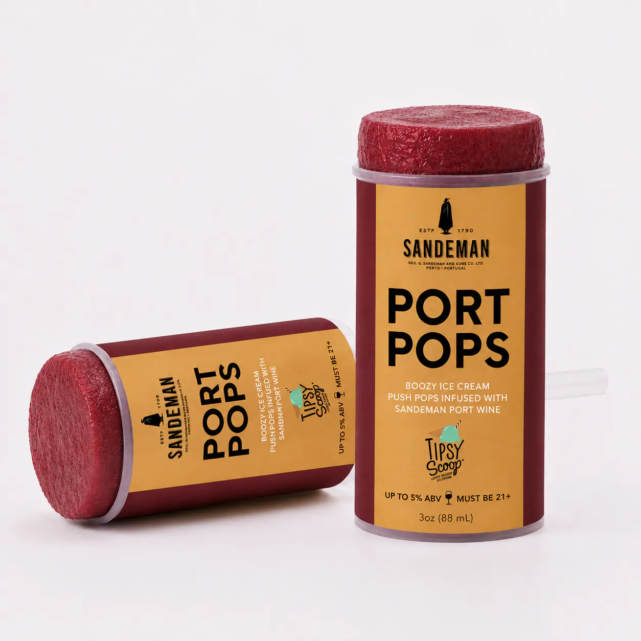 Sandeman x Tipsy Scoop Boozy Port Push Pops - 6 Pack by Tipsy Scoop Boozy Ice Cream - Alternate image 1