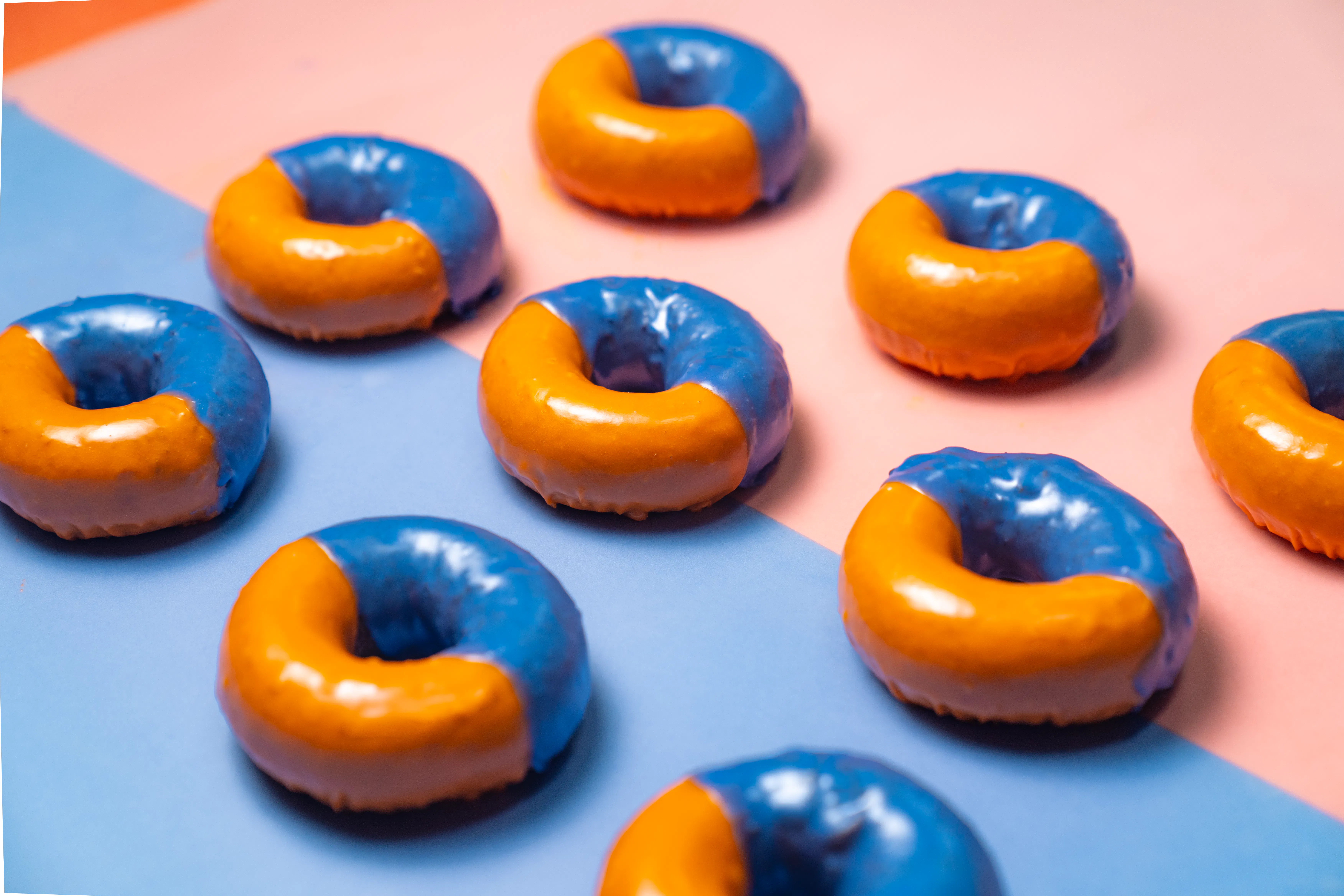 Blue and Orange Cake Doughnuts by Doughnut Plant