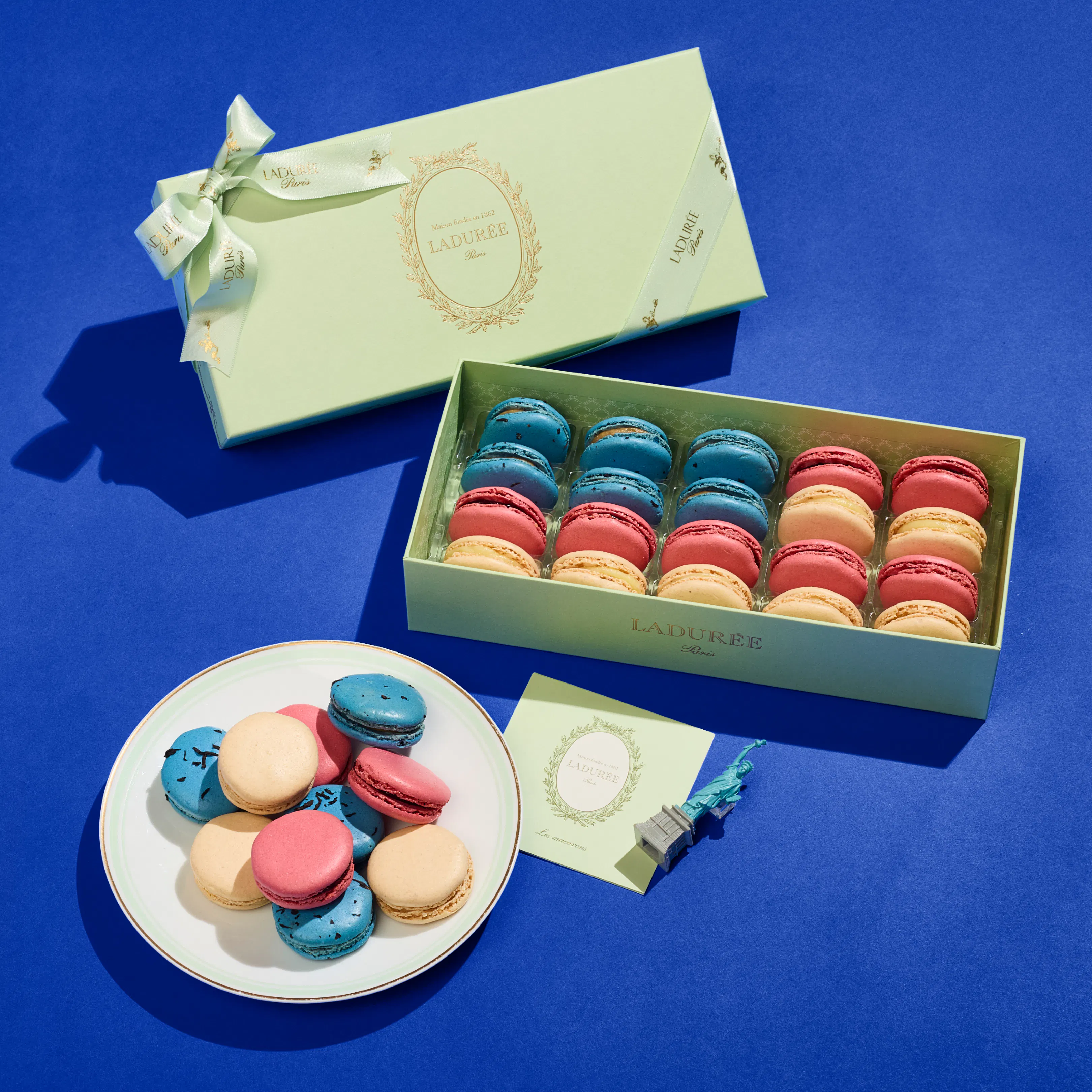 America 250 Macaron Flag Collection - Box of 20 by Ladurée Paris