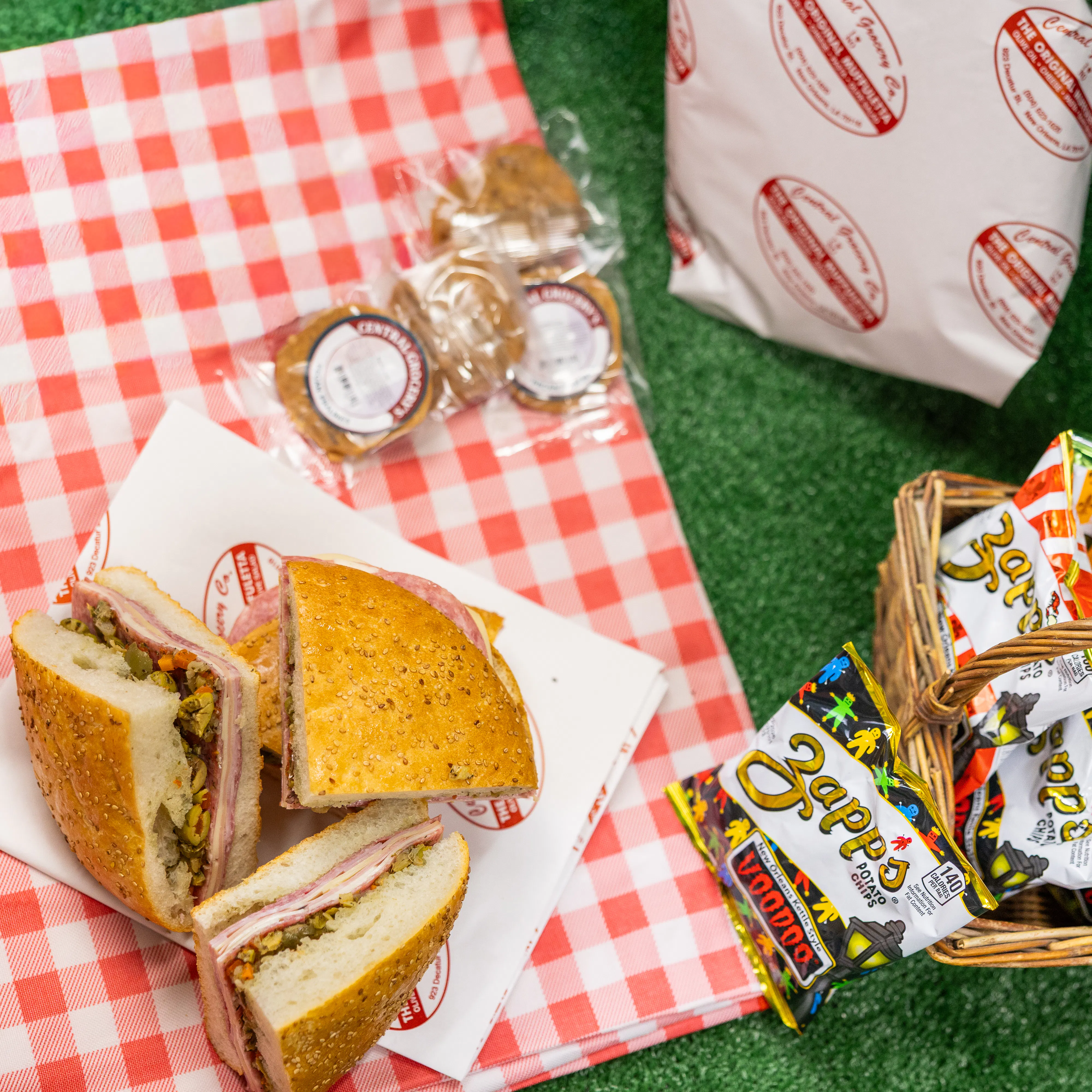 Original Muffuletta Sandwich July 4th Picnic Box by Central Grocery Muffulettas - Alternate image 2