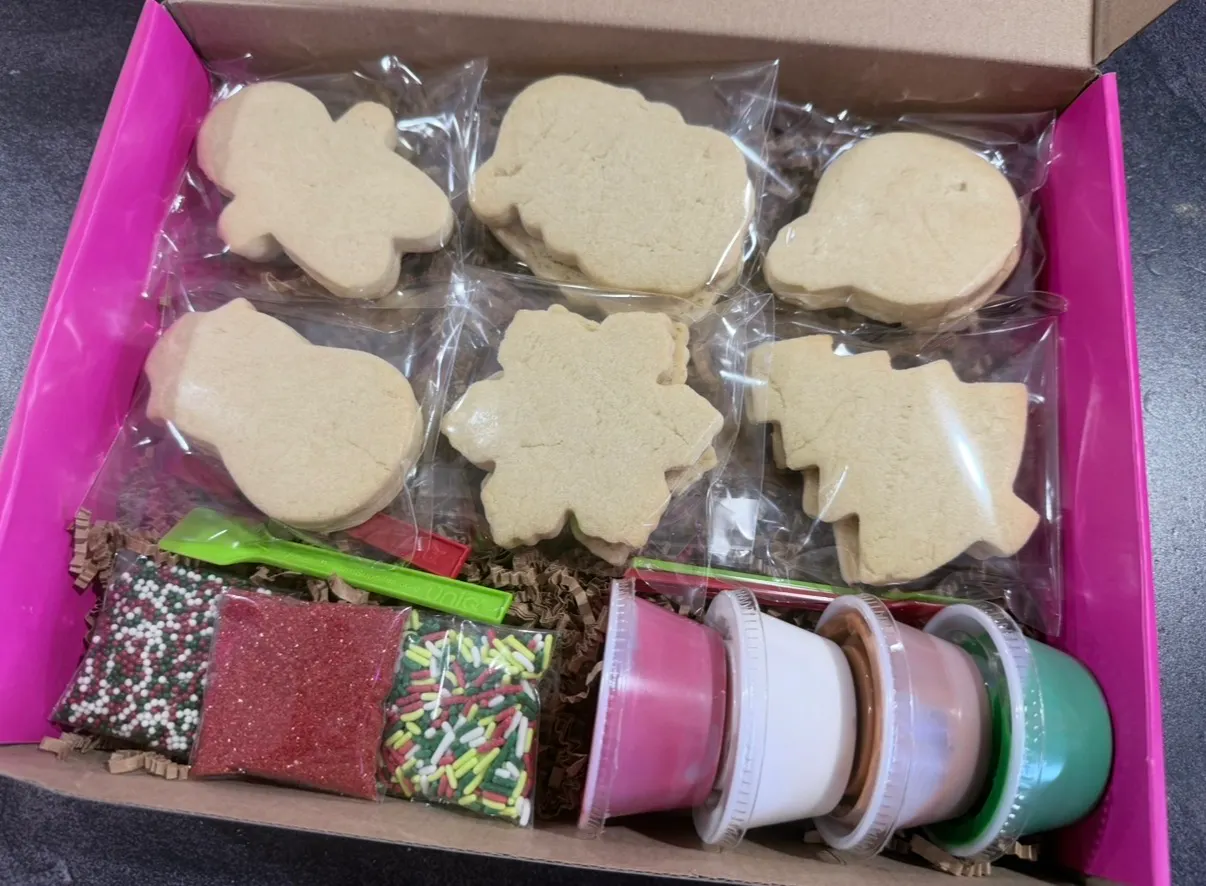 Christmas DIY Sugar Cookie Decorating Kit - 12 Pack by Crows Custom Cookie Co. - Alternate image 1