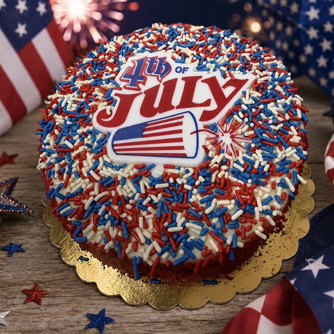 July 4th Red Velvet Cake - 6" by Veniero's