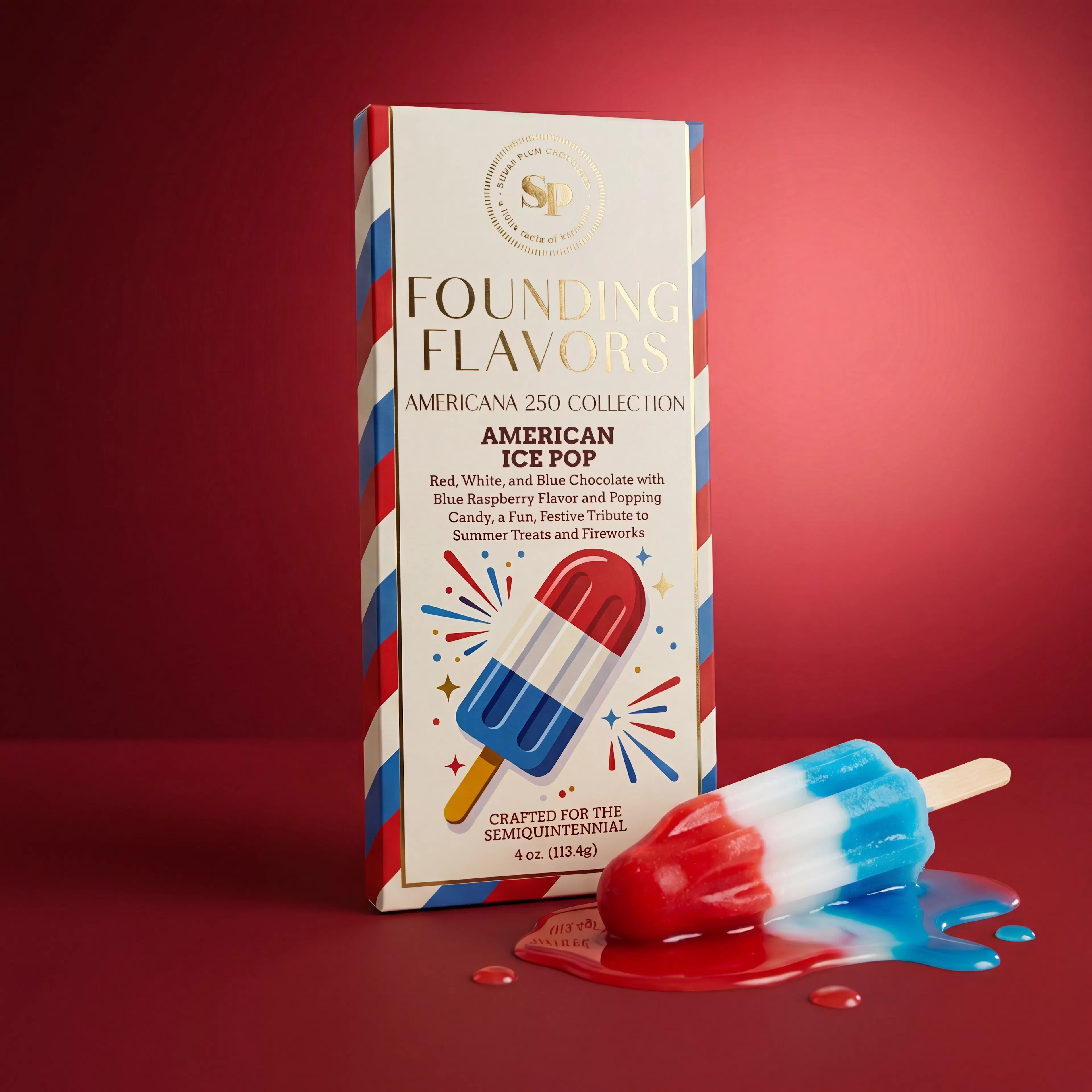"America 250" Founding Flavors Chocolate Bar Set by Sugar Plum - Alternate image 2
