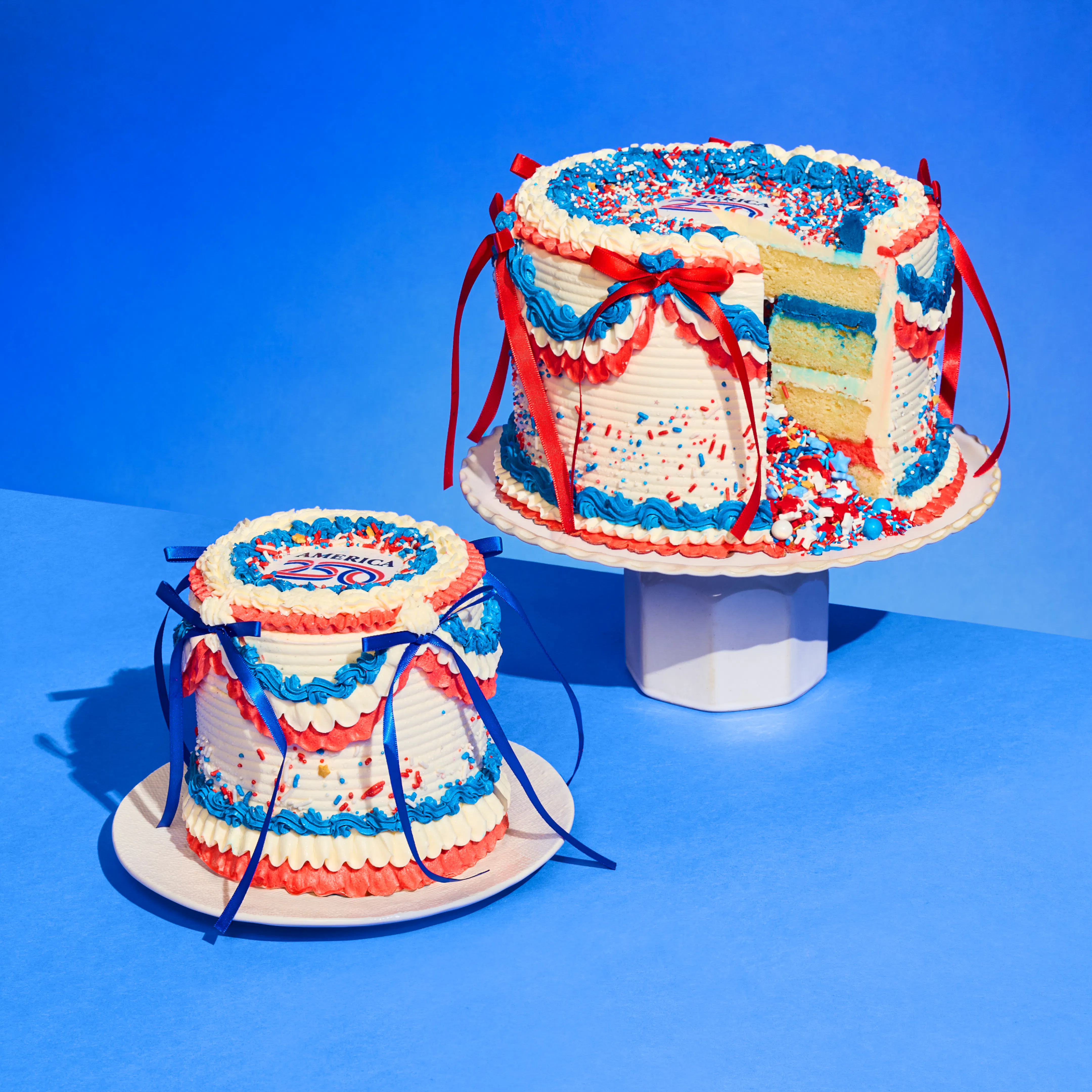 Love & Liberty Tiered Cake by Trophy Cupcakes - Alternate image 1