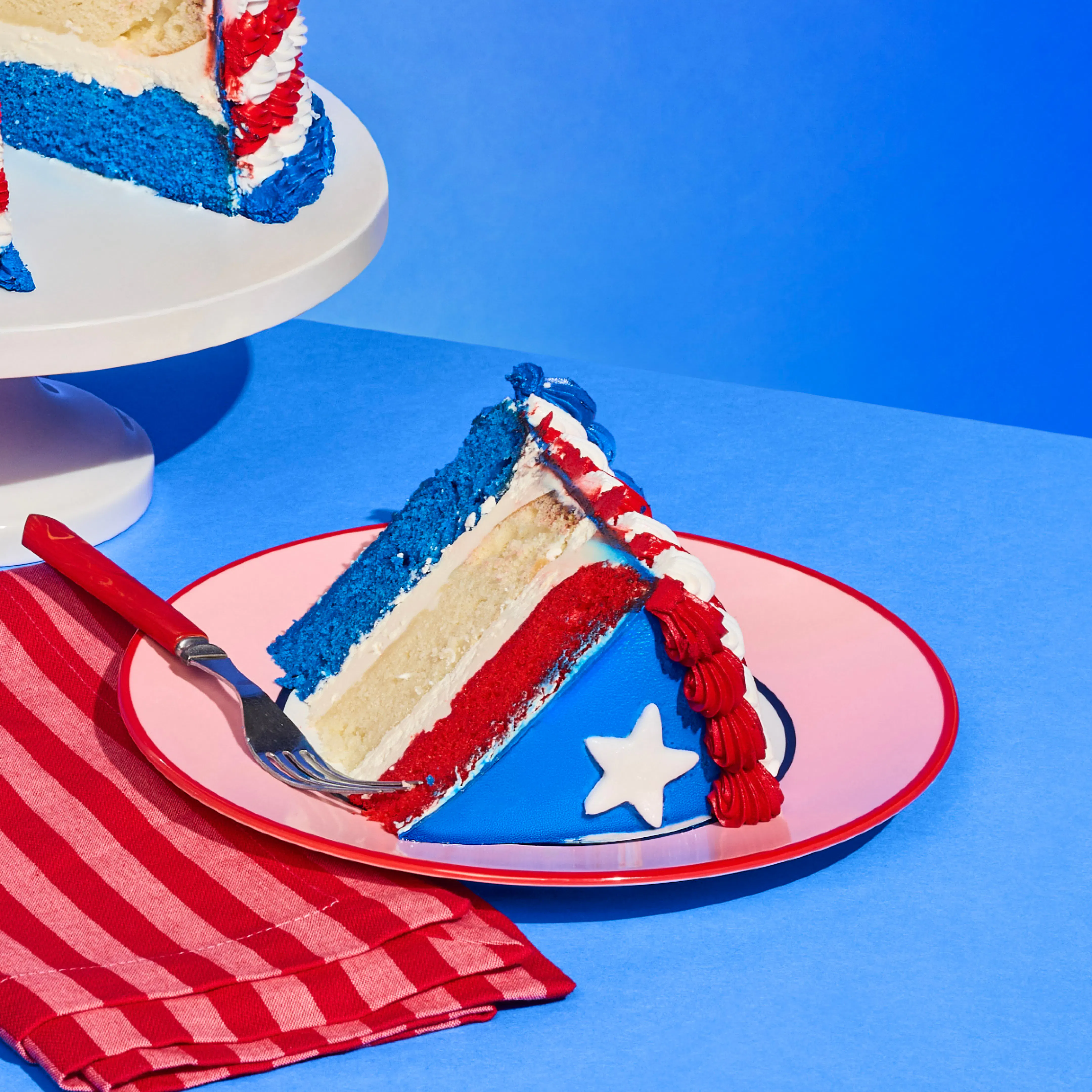 All-American Stripes Cake by Sweet E's Bake Shop - Alternate image 1