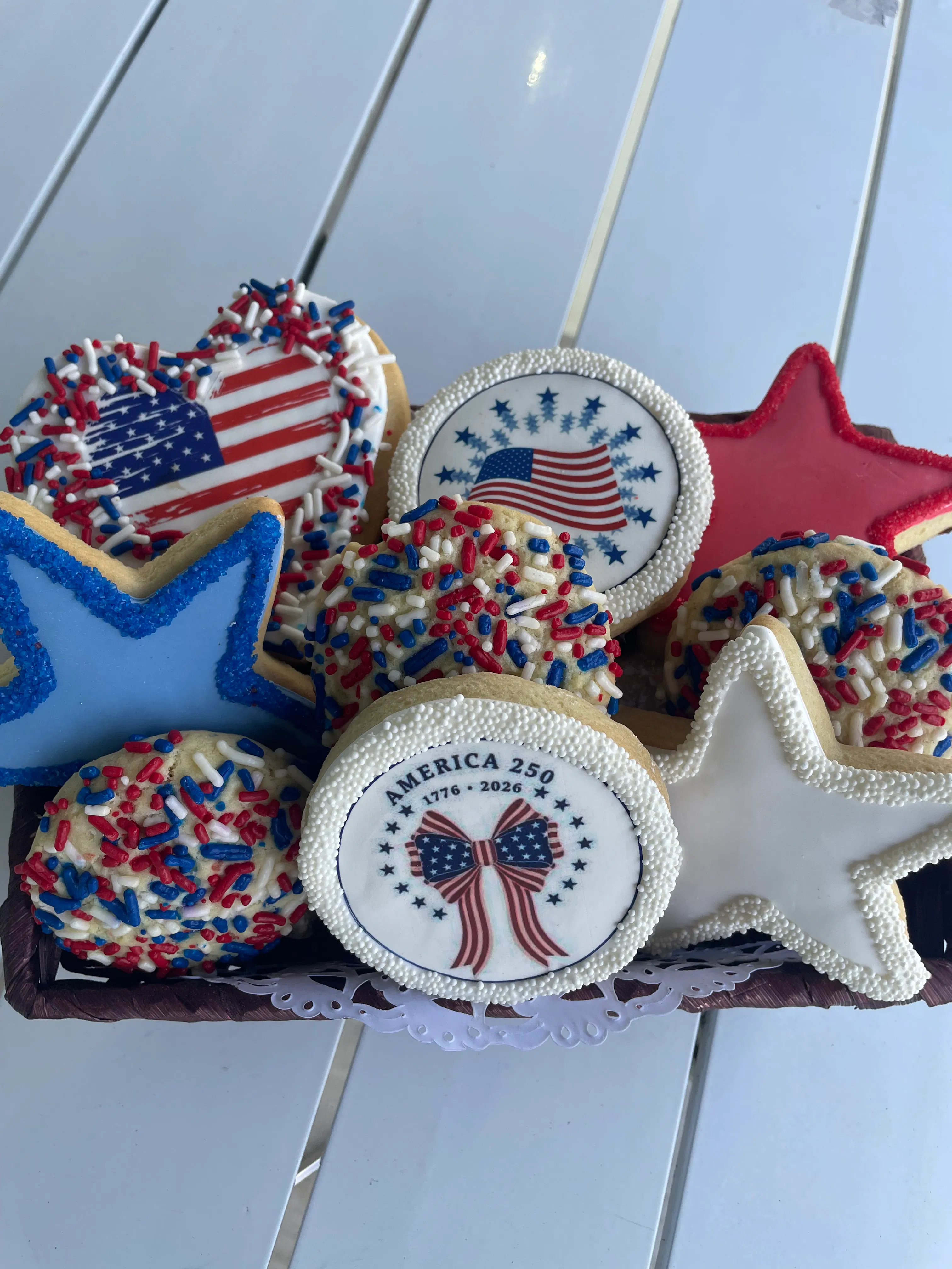 Seasonal Cookie Basket by Cups & Cakes Bakery