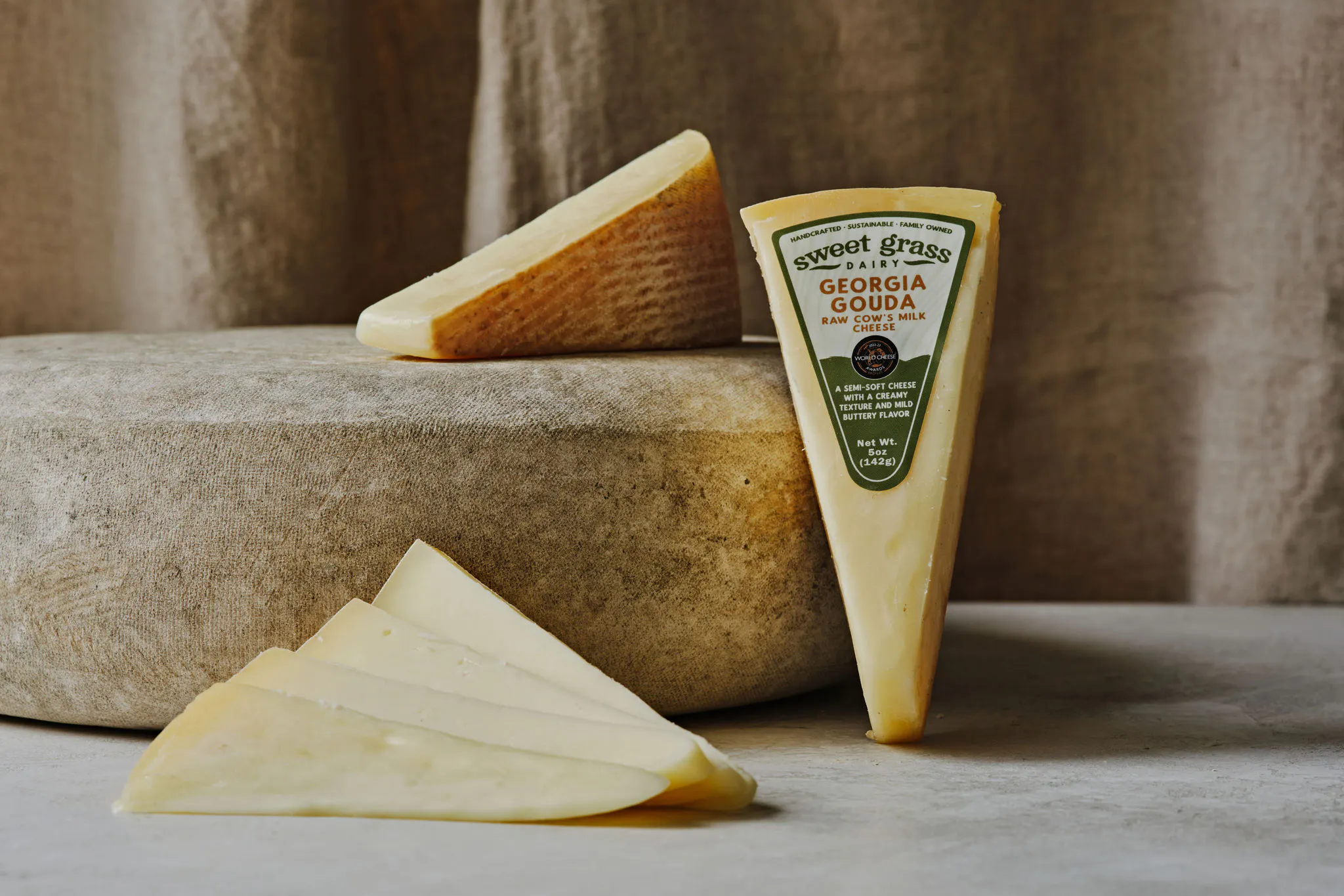 Georgia Gouda Wedge by Sweet Grass Dairy