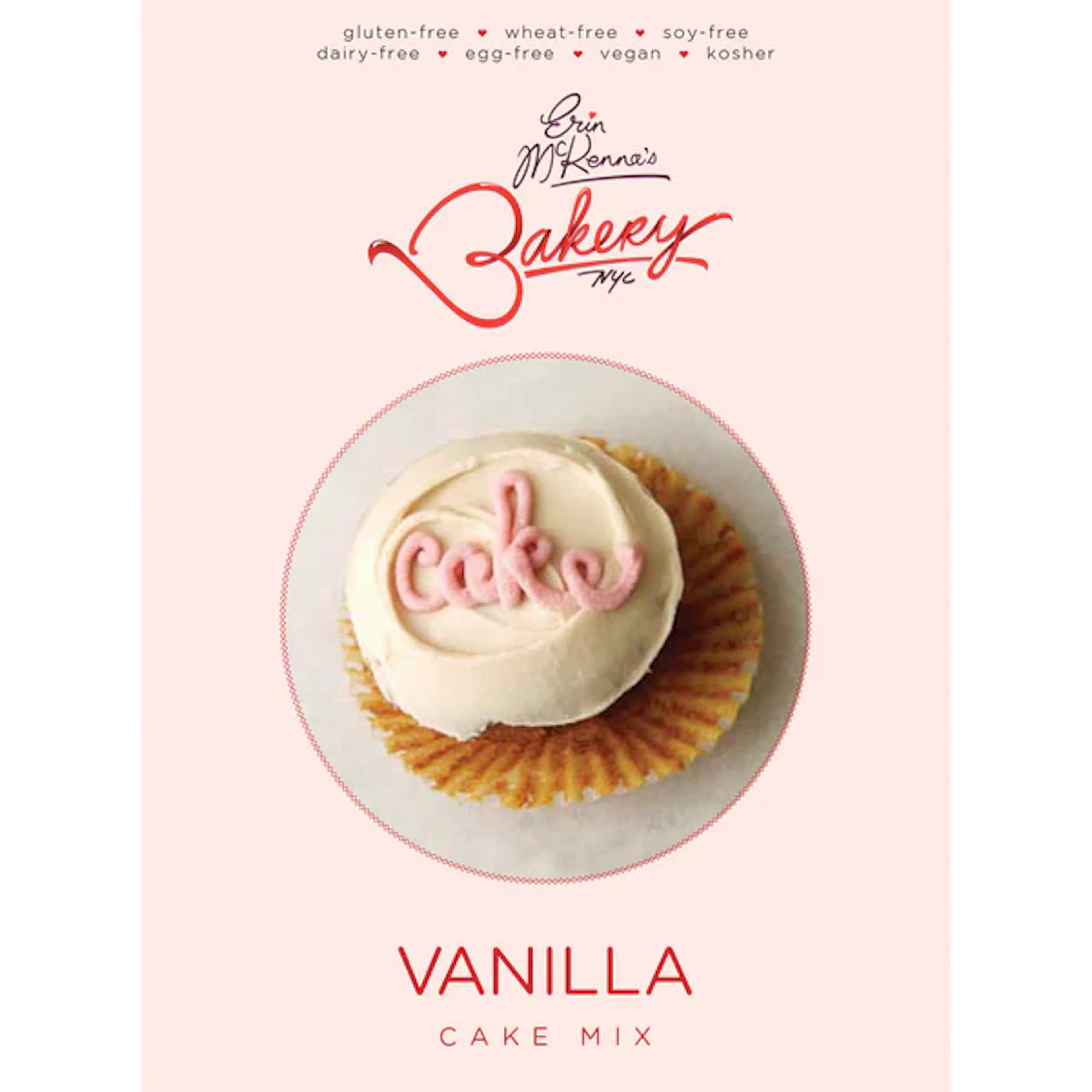 Vegan + Gluten Free Vanilla Cake Mix + Vanilla Frosting by Erin McKenna's Bakery