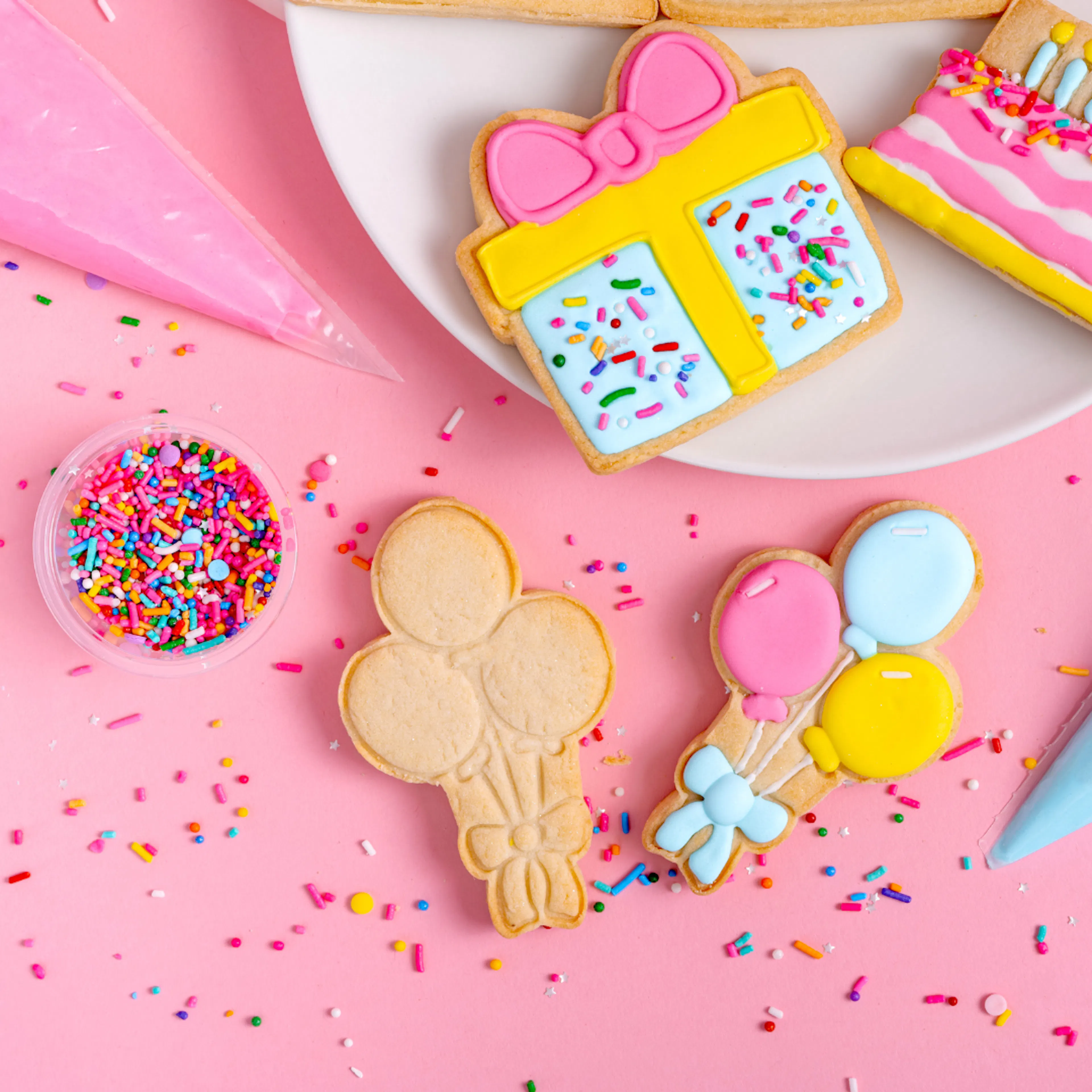 Birthday Cookie Decorating Kit - 6 Pack by Sweet E's Bake Shop - Alternate image 2