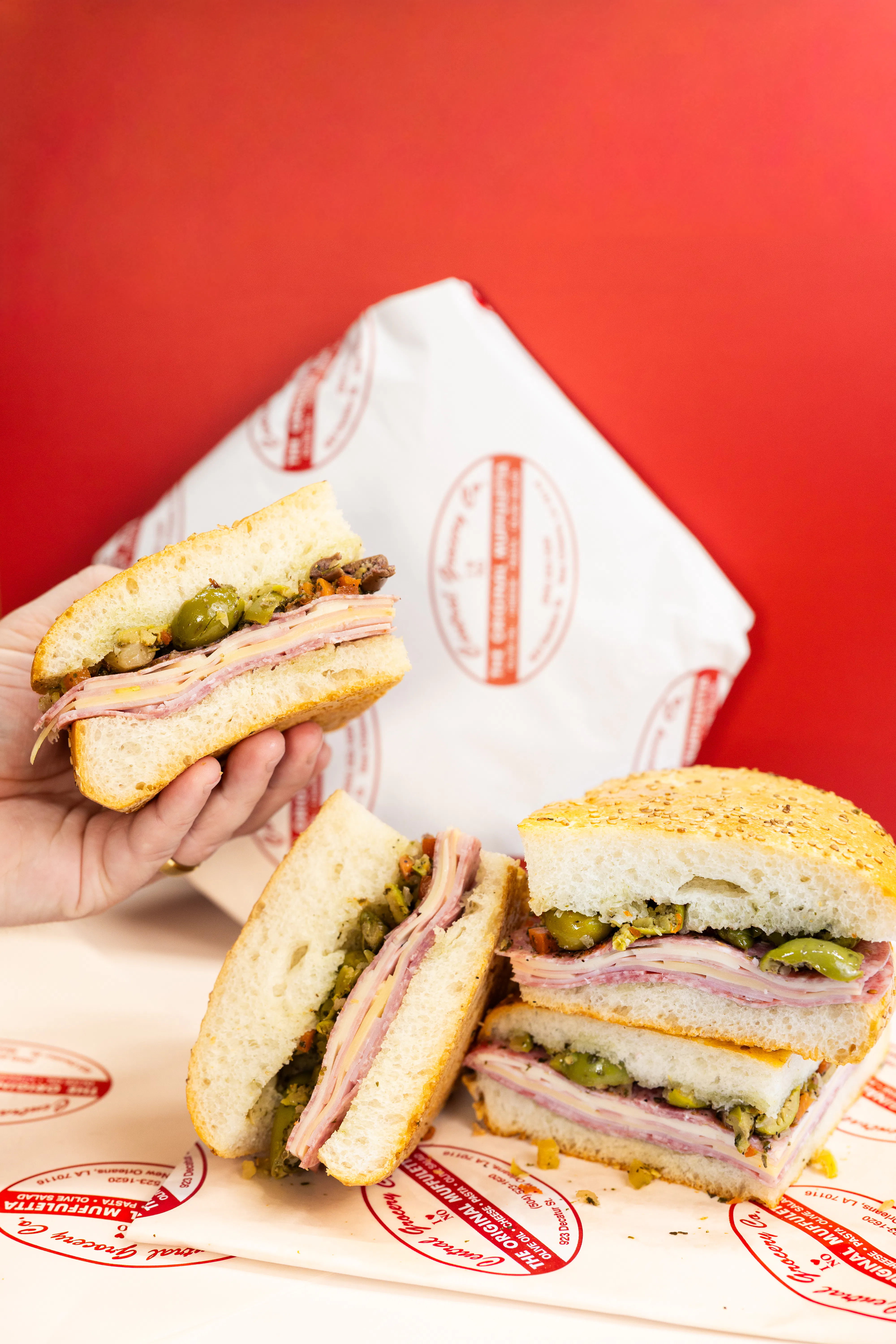 Original Muffuletta Sandwich - 2-Pack (Serves 6-8) by Central Grocery Muffulettas