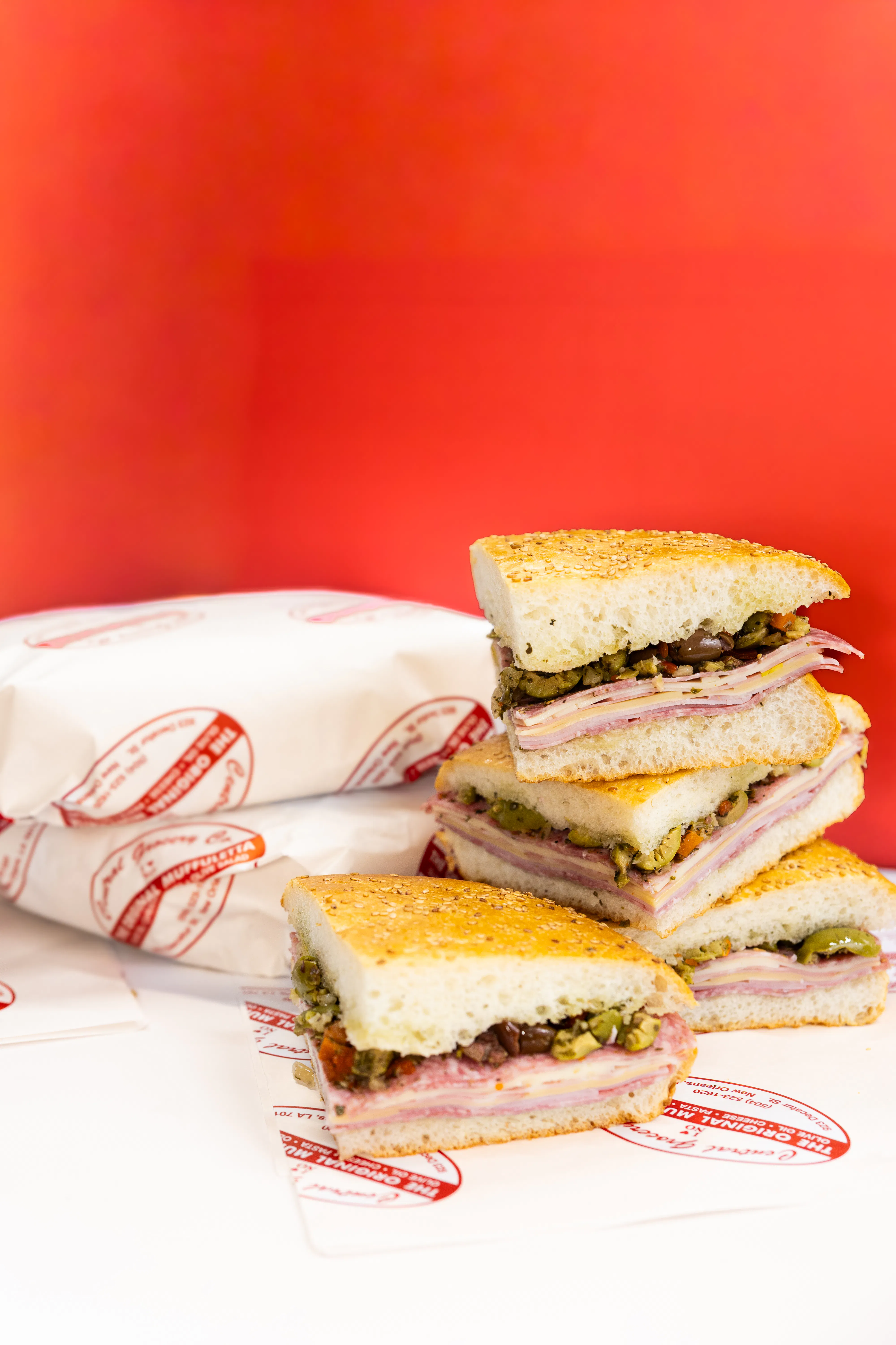 Original Muffuletta Sandwich - 3 pack (Serves 10-12) by Central Grocery Muffulettas - Alternate image 1