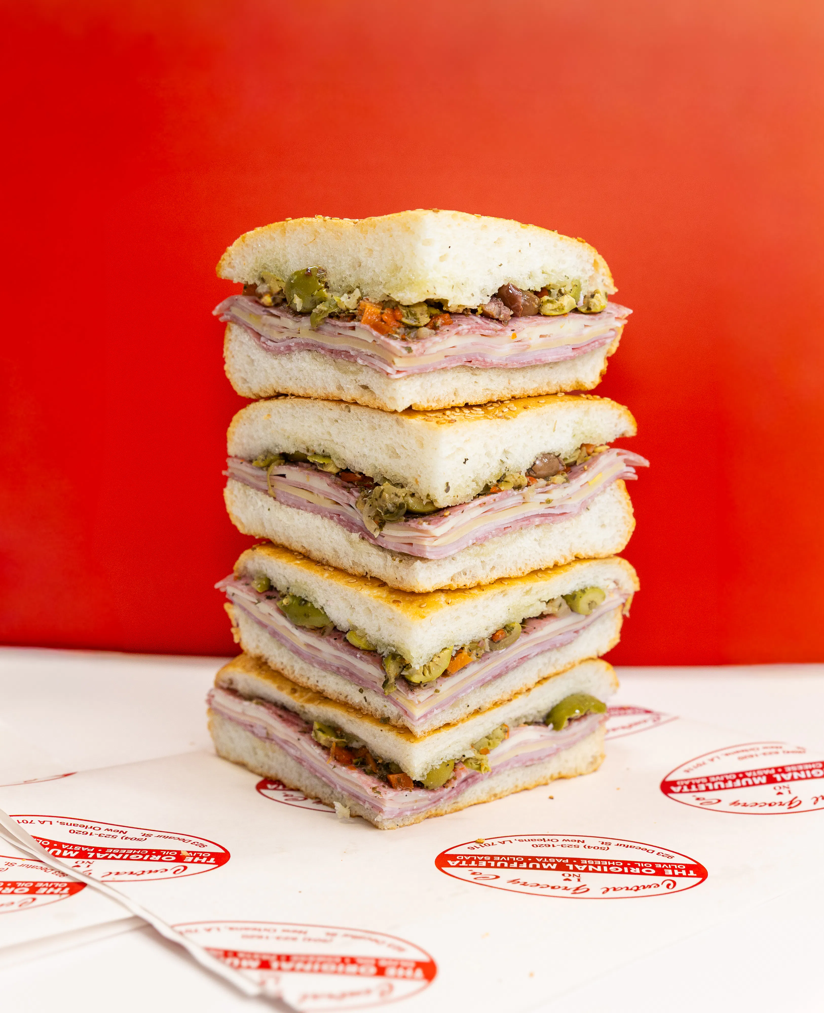 Original Muffuletta Sandwich - 5 pack (Serves 16-20) by Central Grocery Muffulettas - Alternate image 2
