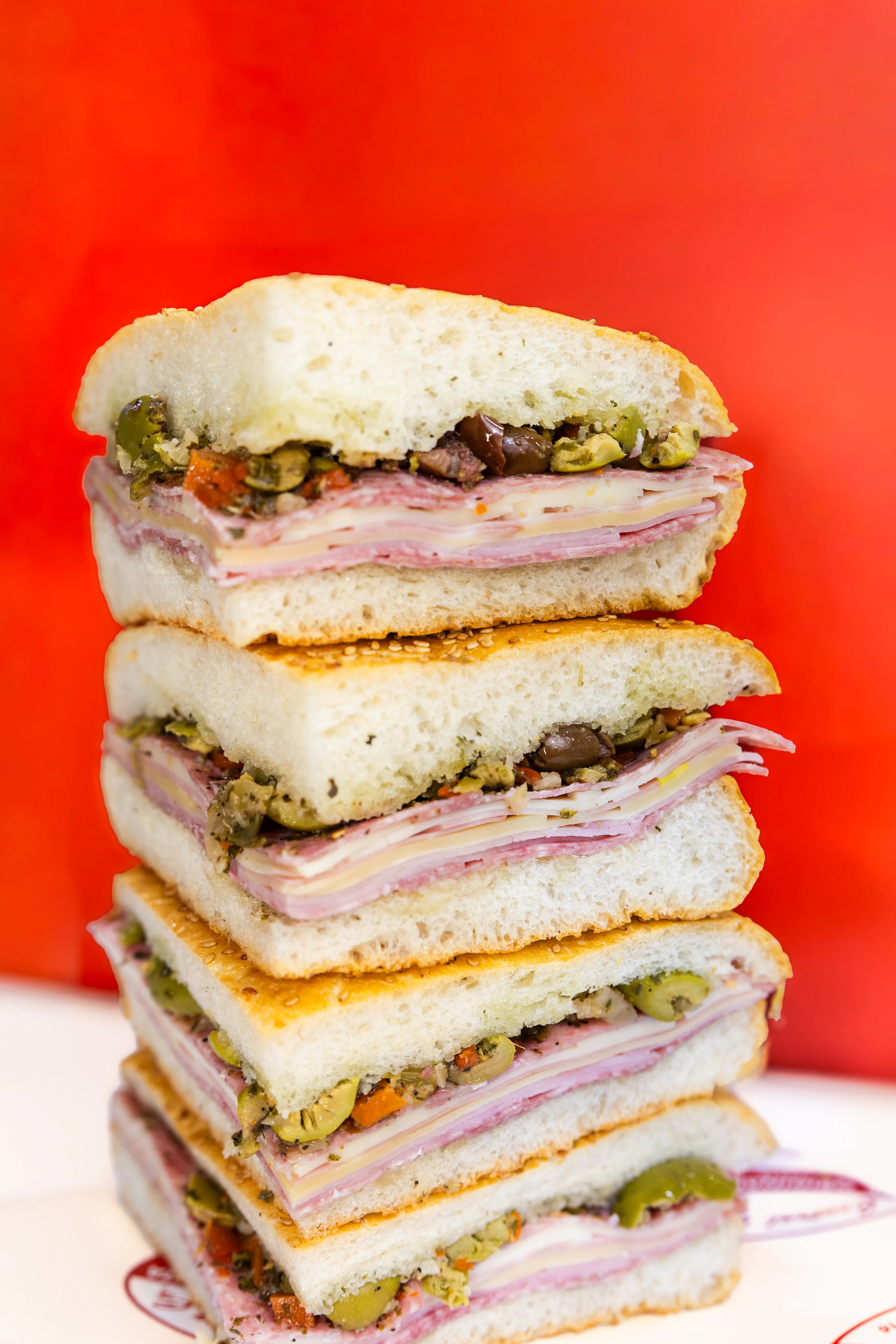 Original Muffuletta Sandwich - 5 pack (Serves 16-20) by Central Grocery Muffulettas - Alternate image 3