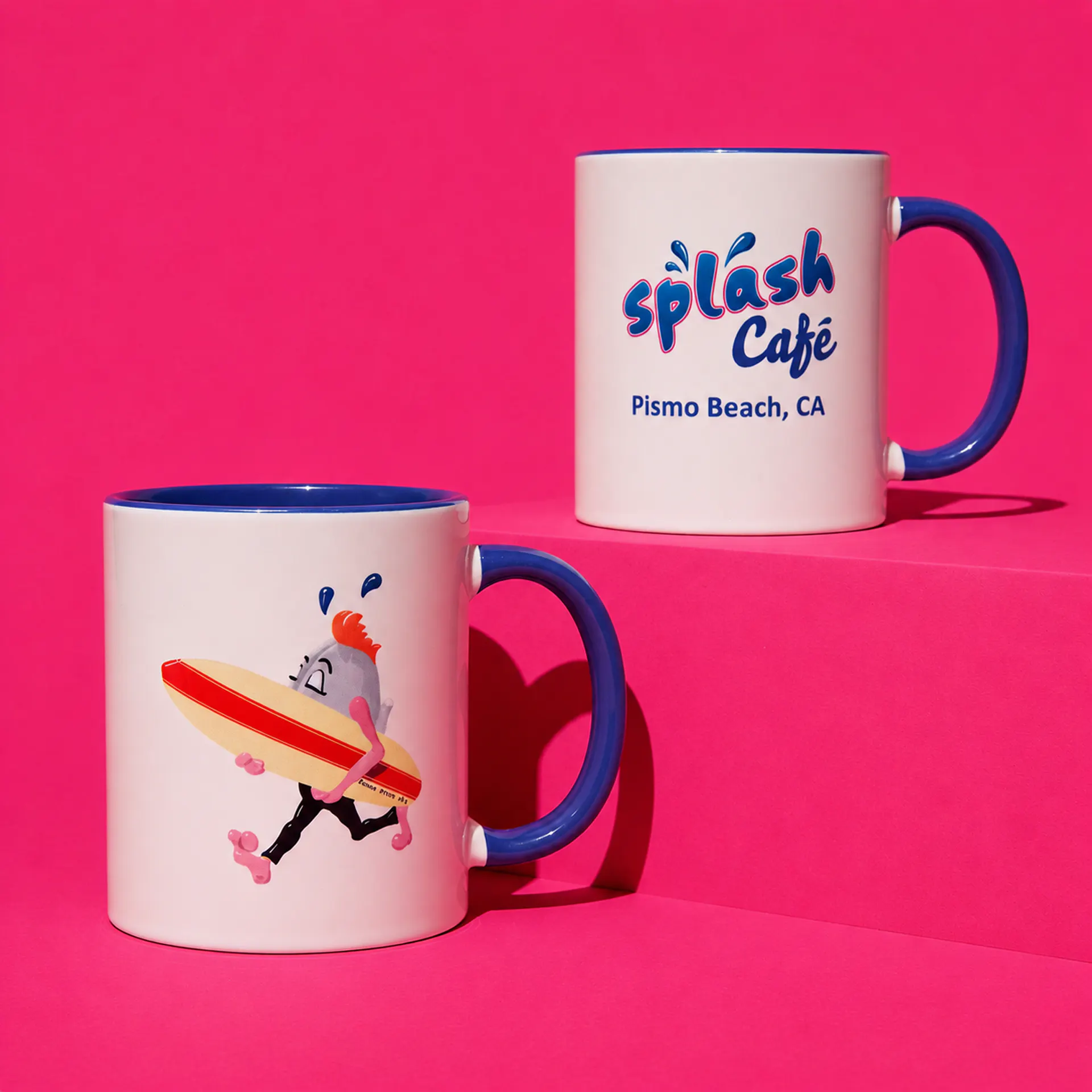 Splash Cafe Surfer Mugs - 2 Pack by Splash Cafe