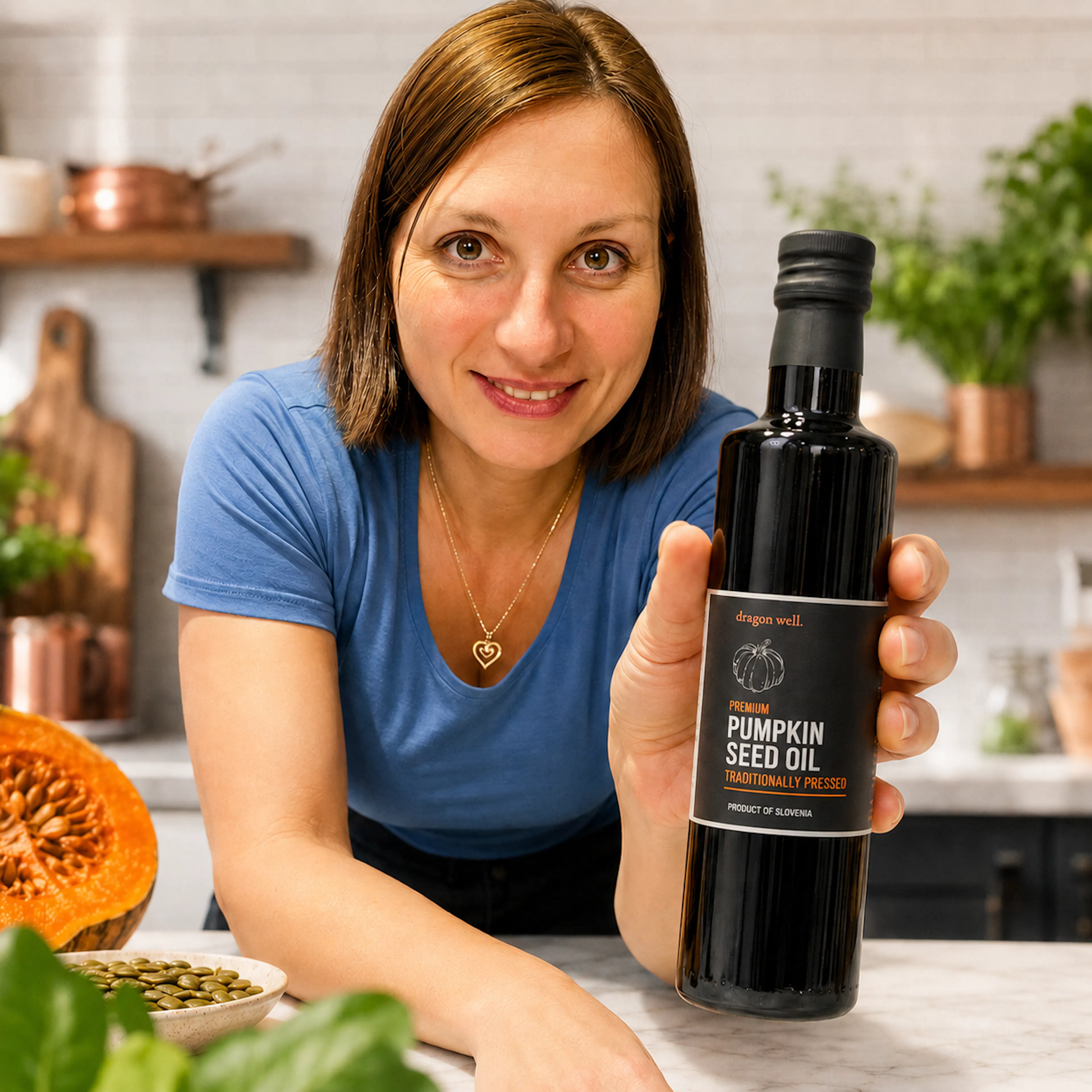 Premium Slovenian Pumpkin Seed Oil by Dragon Well - Alternate image 1
