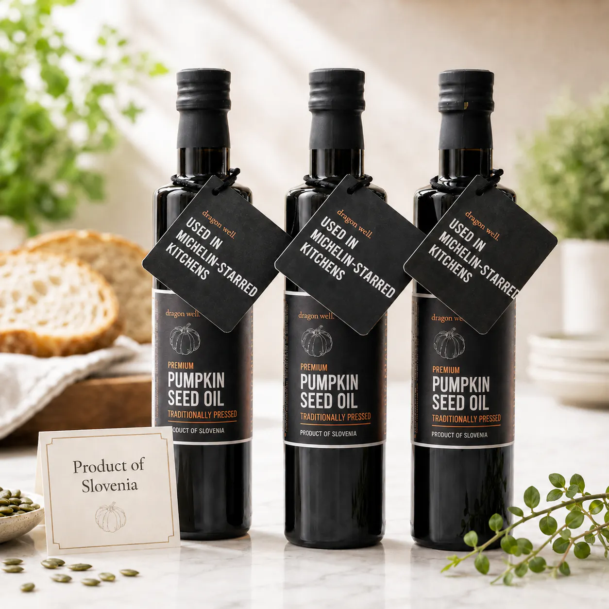 Premium Slovenian Pumpkin Seed Oil by Dragon Well - Alternate image 2