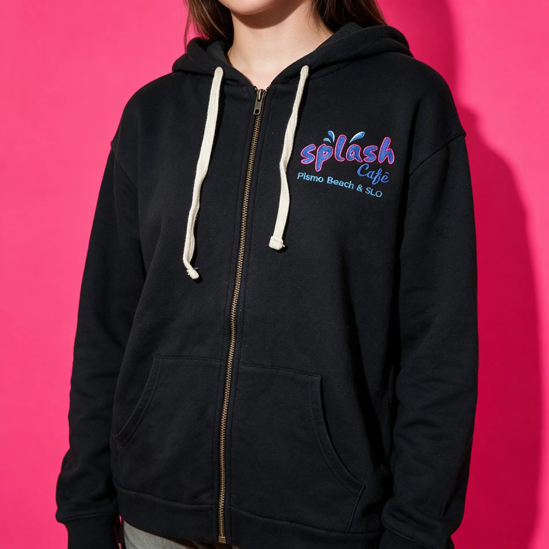 Splash Cafe Zip Hoodie by Splash Cafe