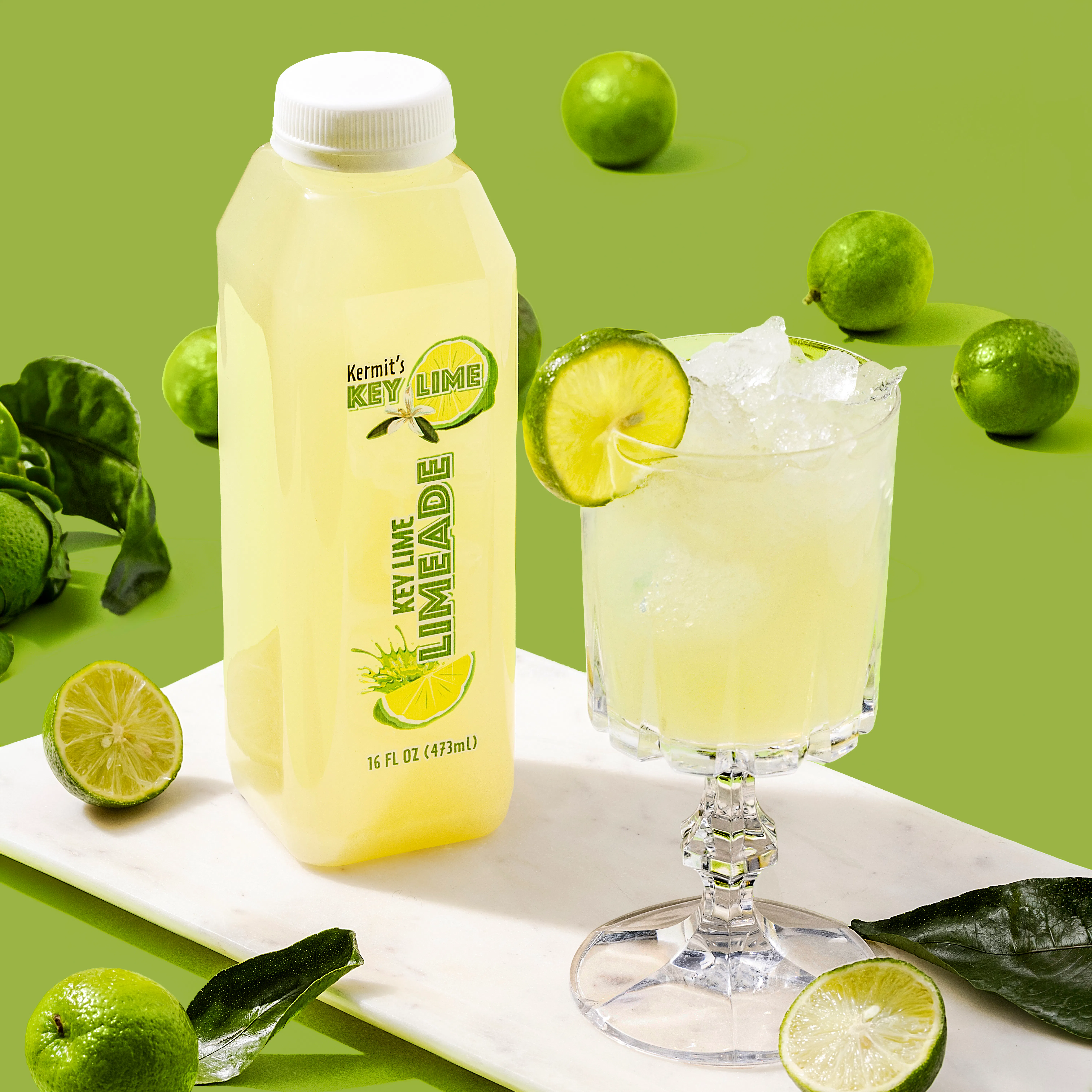 Key Lime Limeade - 4 Pack by Kermit's Key Lime Shop - Goldbelly