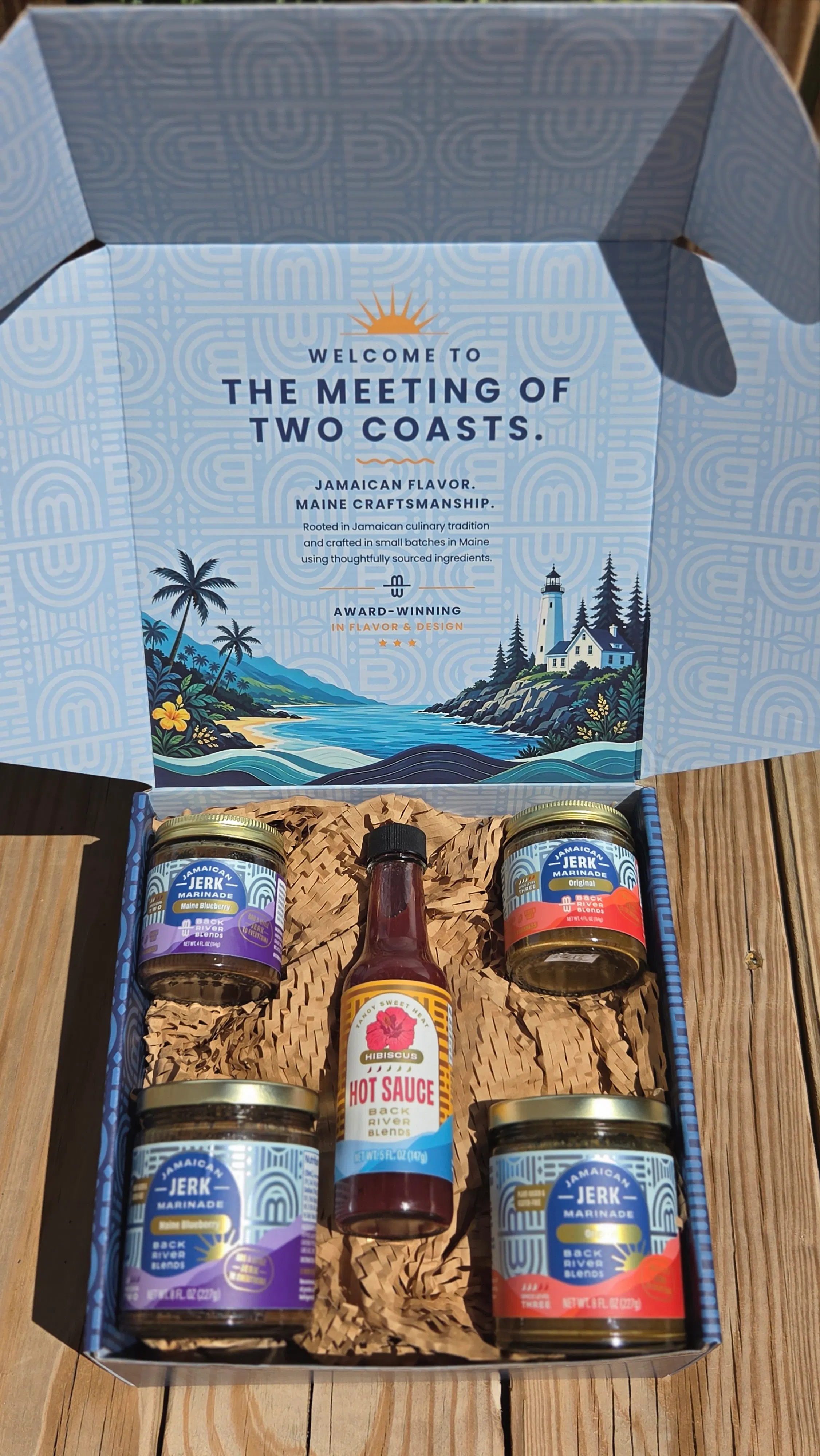 “Jamaica Finds You” Gift Set - Jerk & Hibiscus Seasoning Blends by Backriver Blends - Alternate image 1