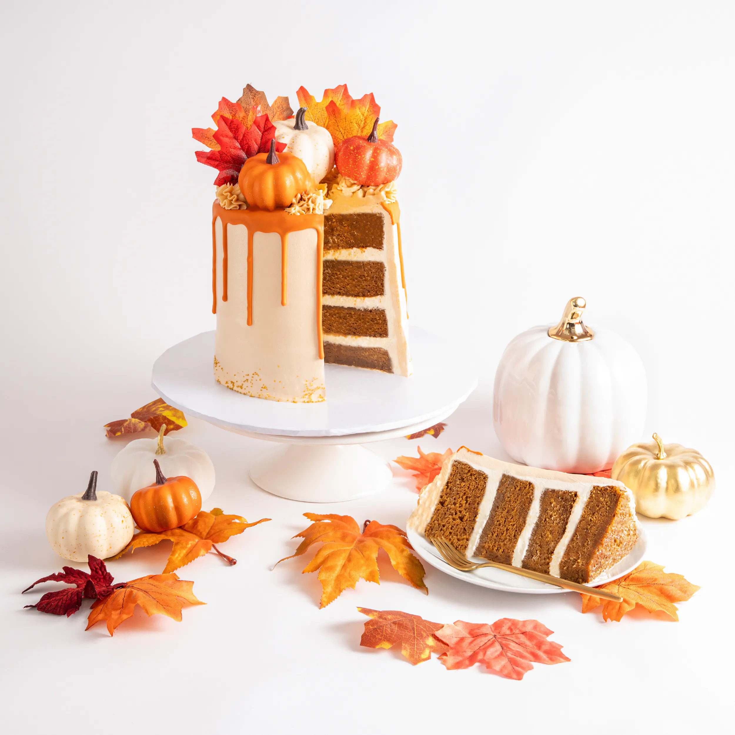Thanksgiving Pumpkin Spice Cake by Sweet E's Bake Shop