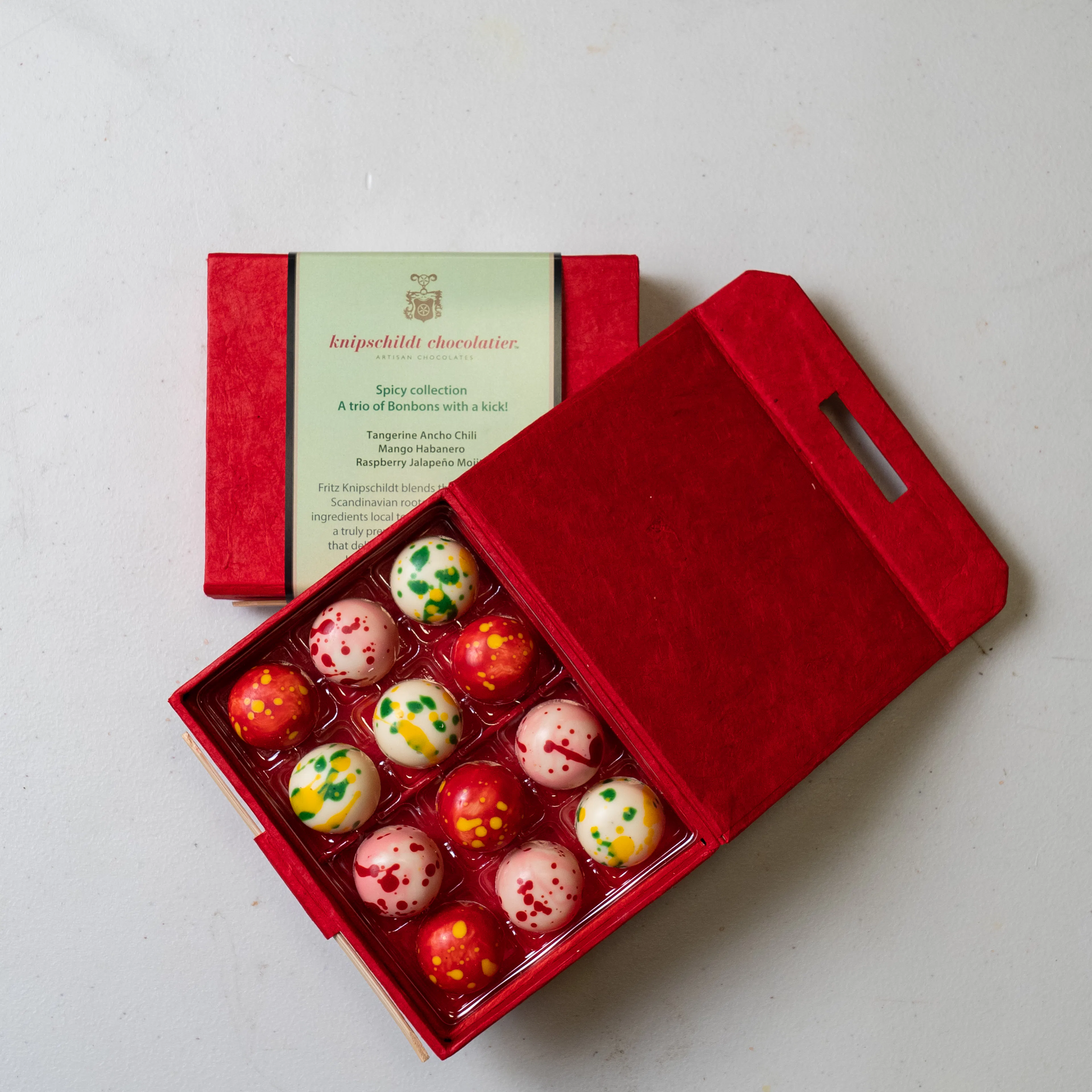 Spicy Trio Bon Bons - 12 Piece by Knipschildt Chocolatier - Alternate image 1