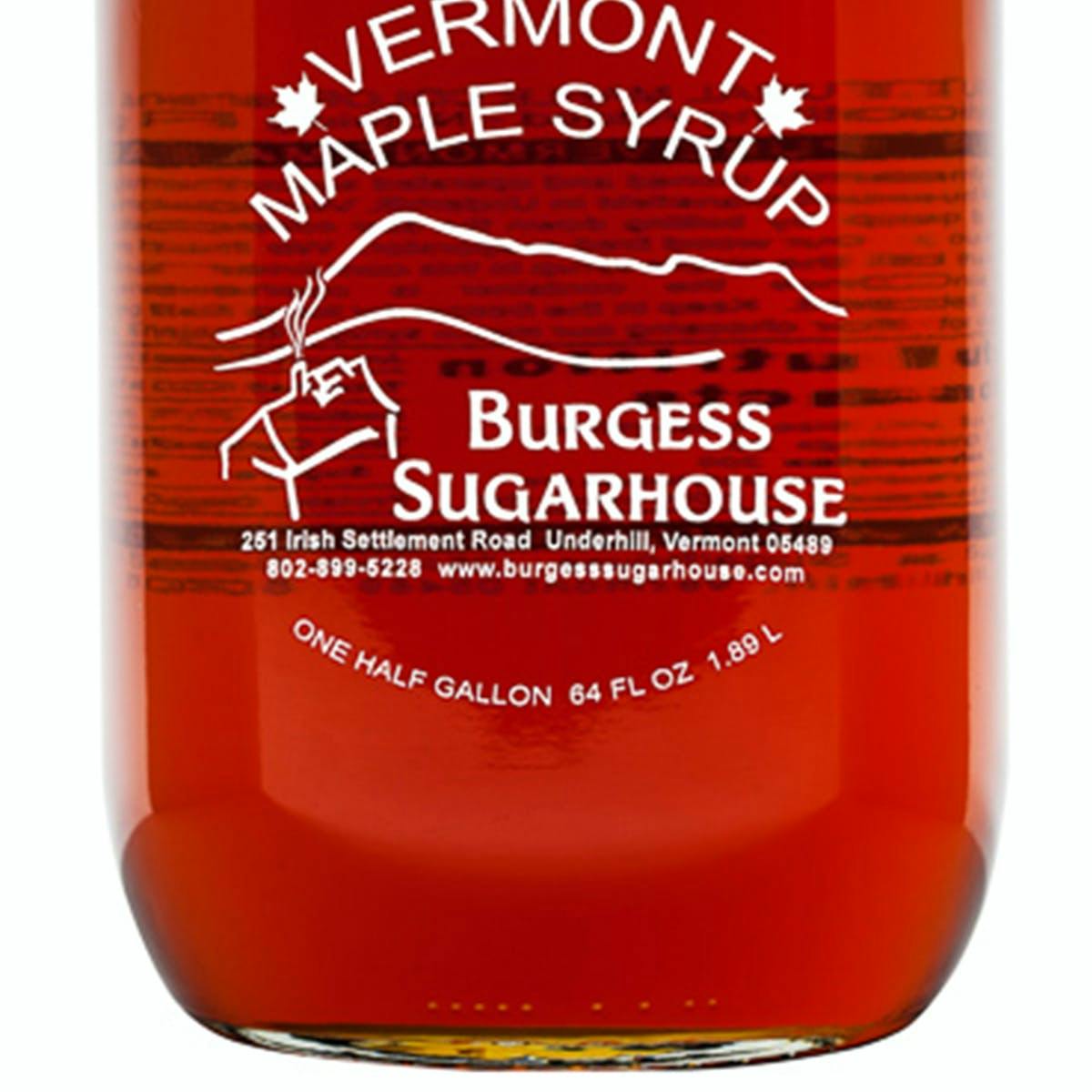 Grade A Maple Syrup: Amber Color with Rich Taste 1/2 Gallon by Burgess Sugarhouse - Alternate image 1