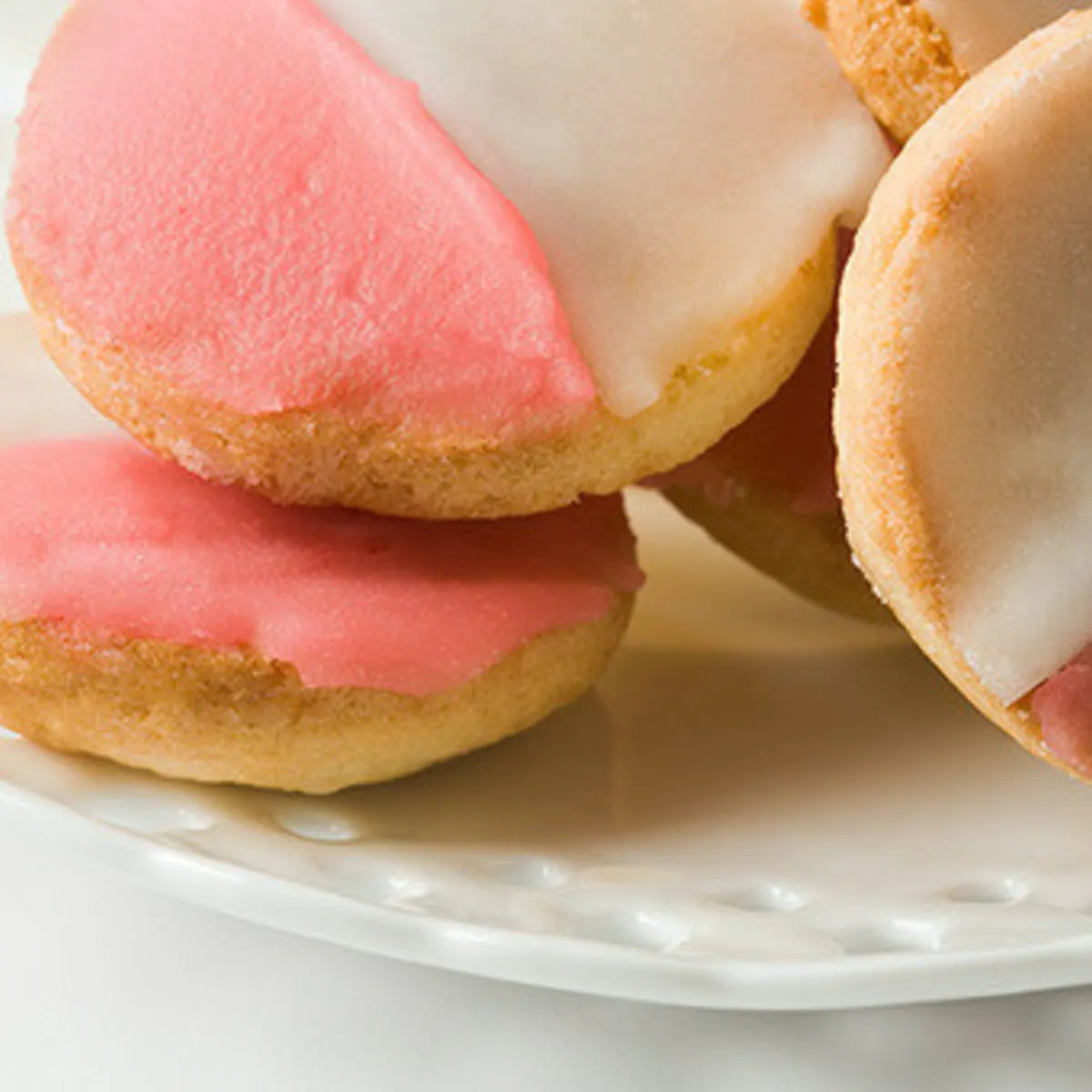 William Greenberg Desserts - Mini Pink and White Cookies