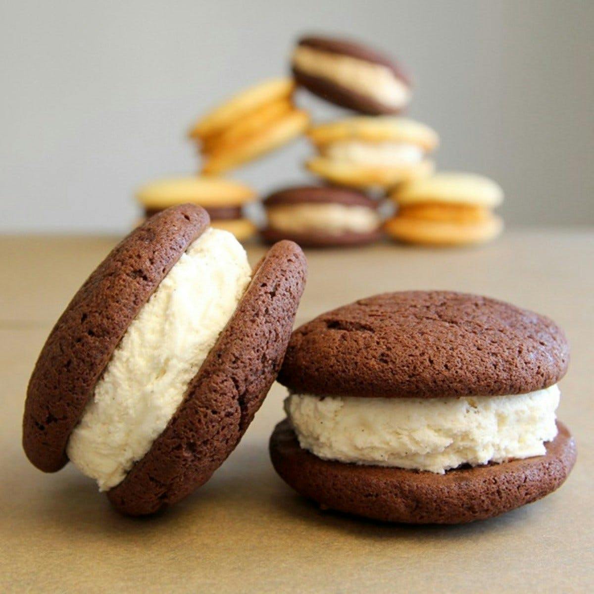 Maine-iac Chocolate with Vanilla Whoopies Dozen by Cape Whoopies - Alternate image 1