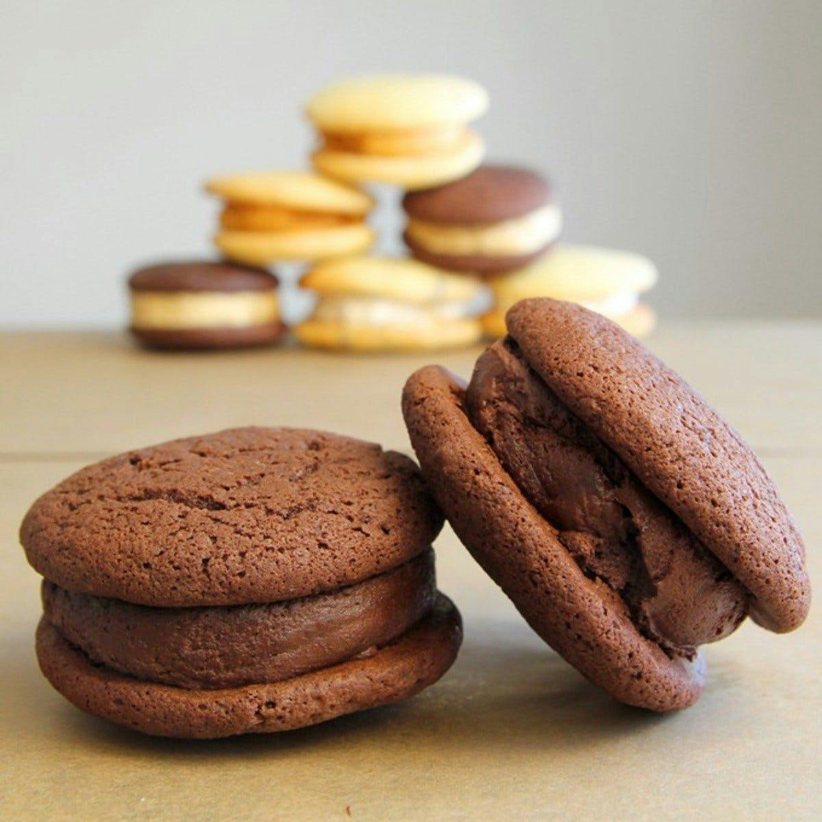 Britt's Fav Chocolate on Chocolate Whoopies Dozen by Cape Whoopies